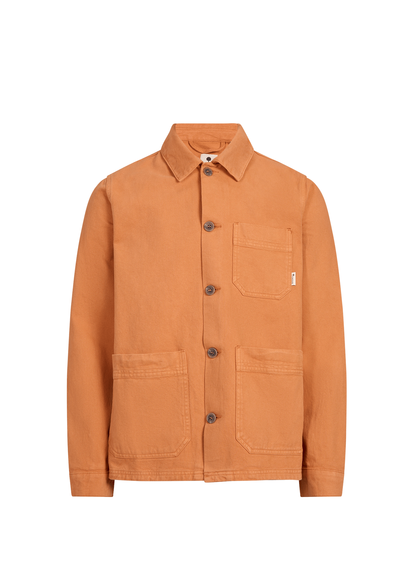 Solid buttoned straight jacket FAGUO Orange