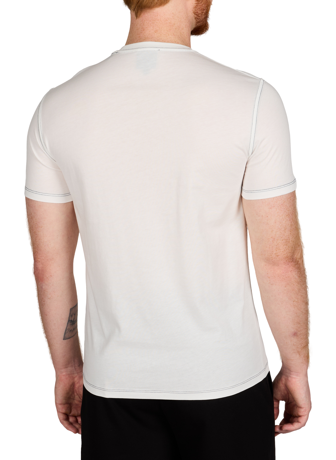 Cotton logo patch T-shirt ARMANI EXCHANGE White