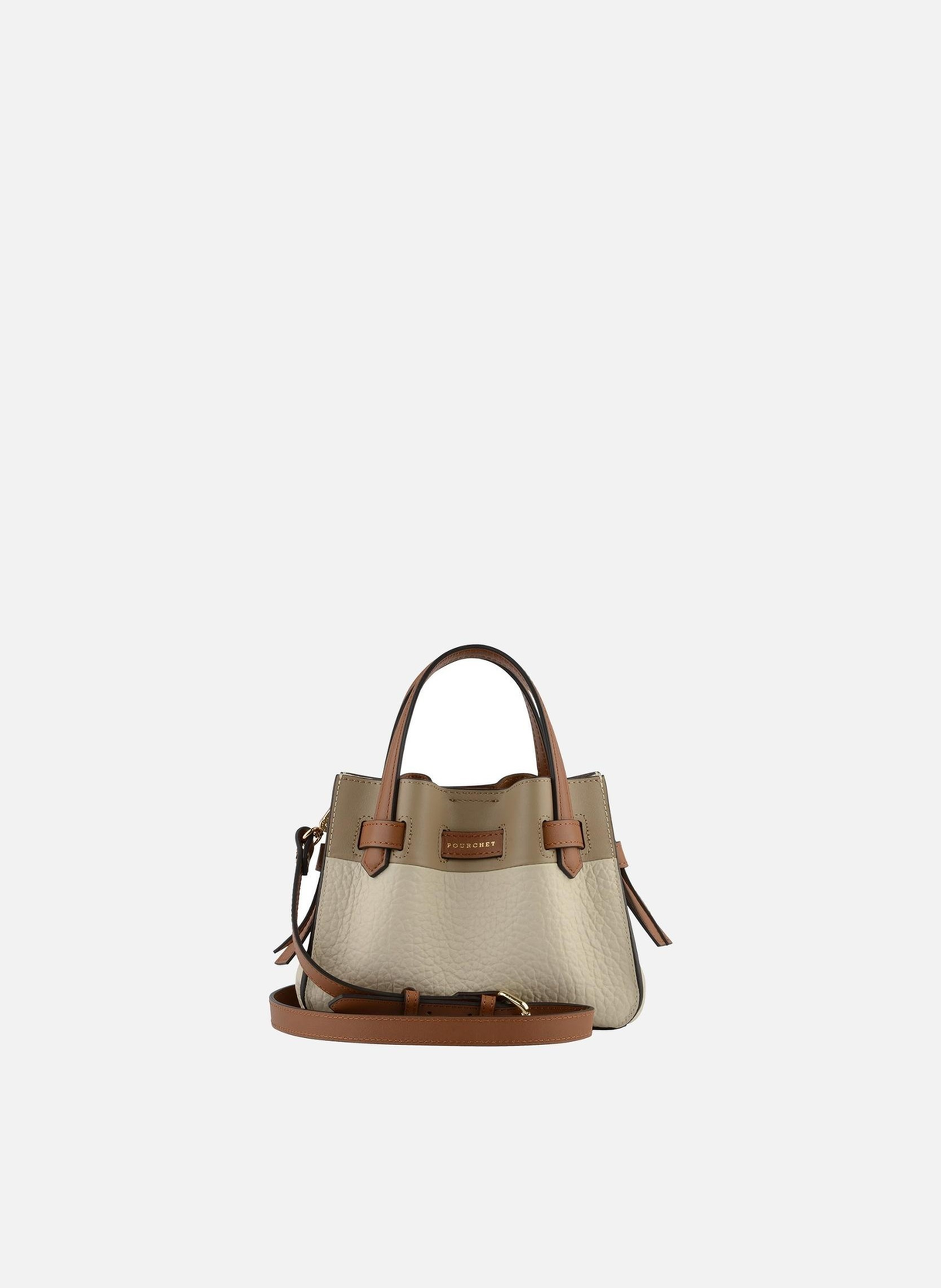 Blossom | sac à main nano en cuir de vachette POURCHET Multicolore