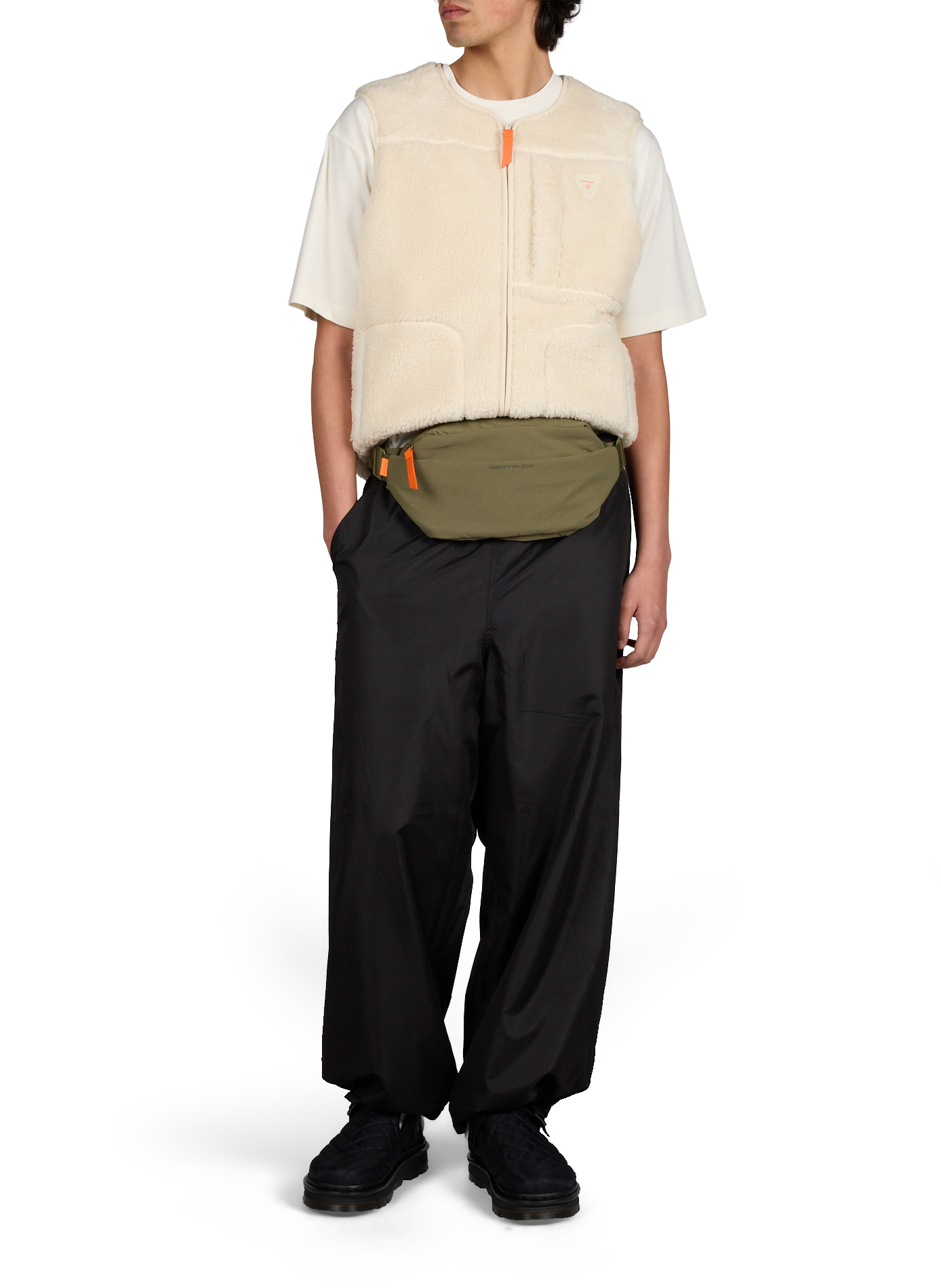 Sac banane Kelton texturé GERTRUDE ET GASTON Kaki