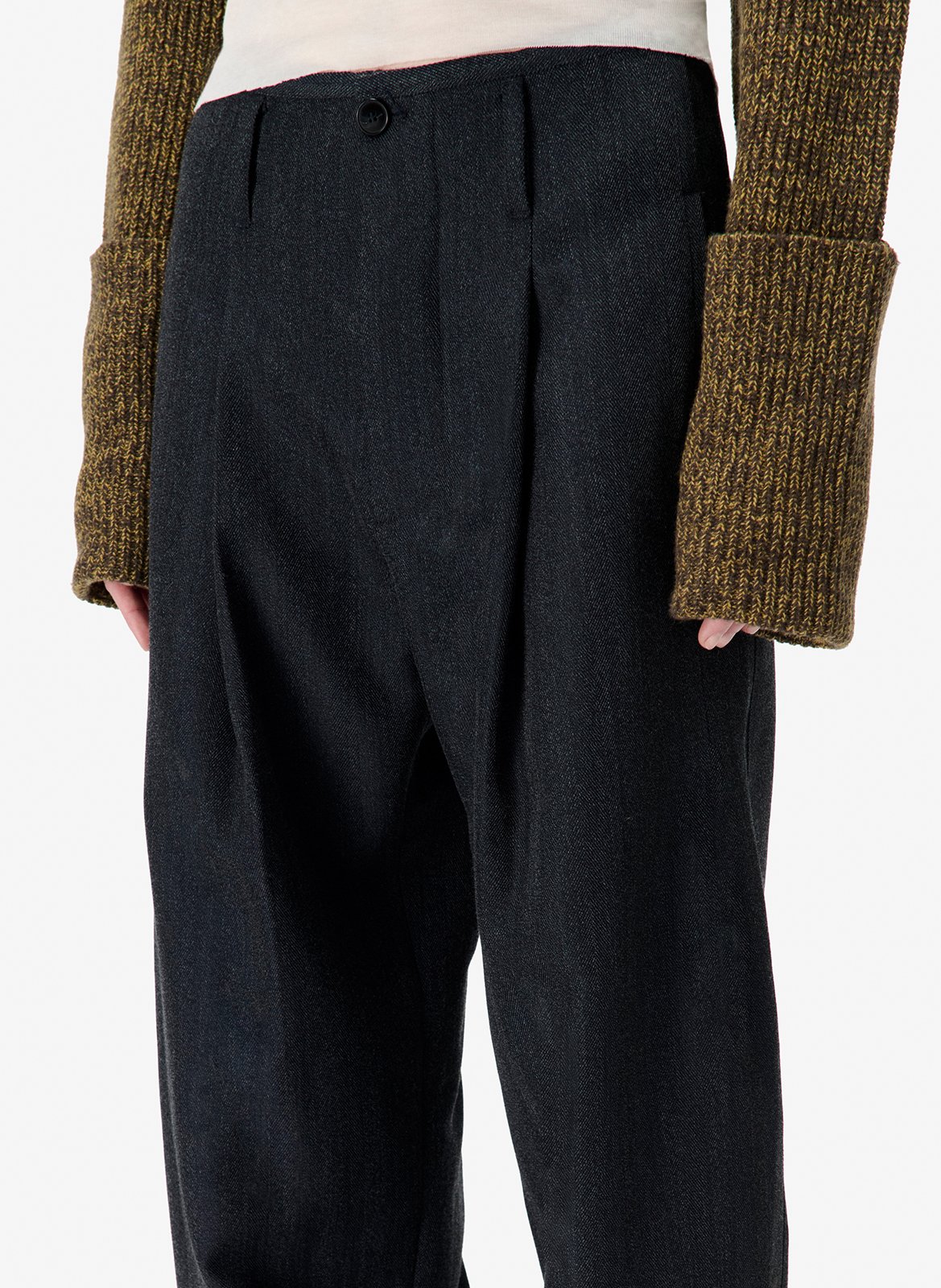 Straight wool blend pleated trousers barissa IRO Blue
