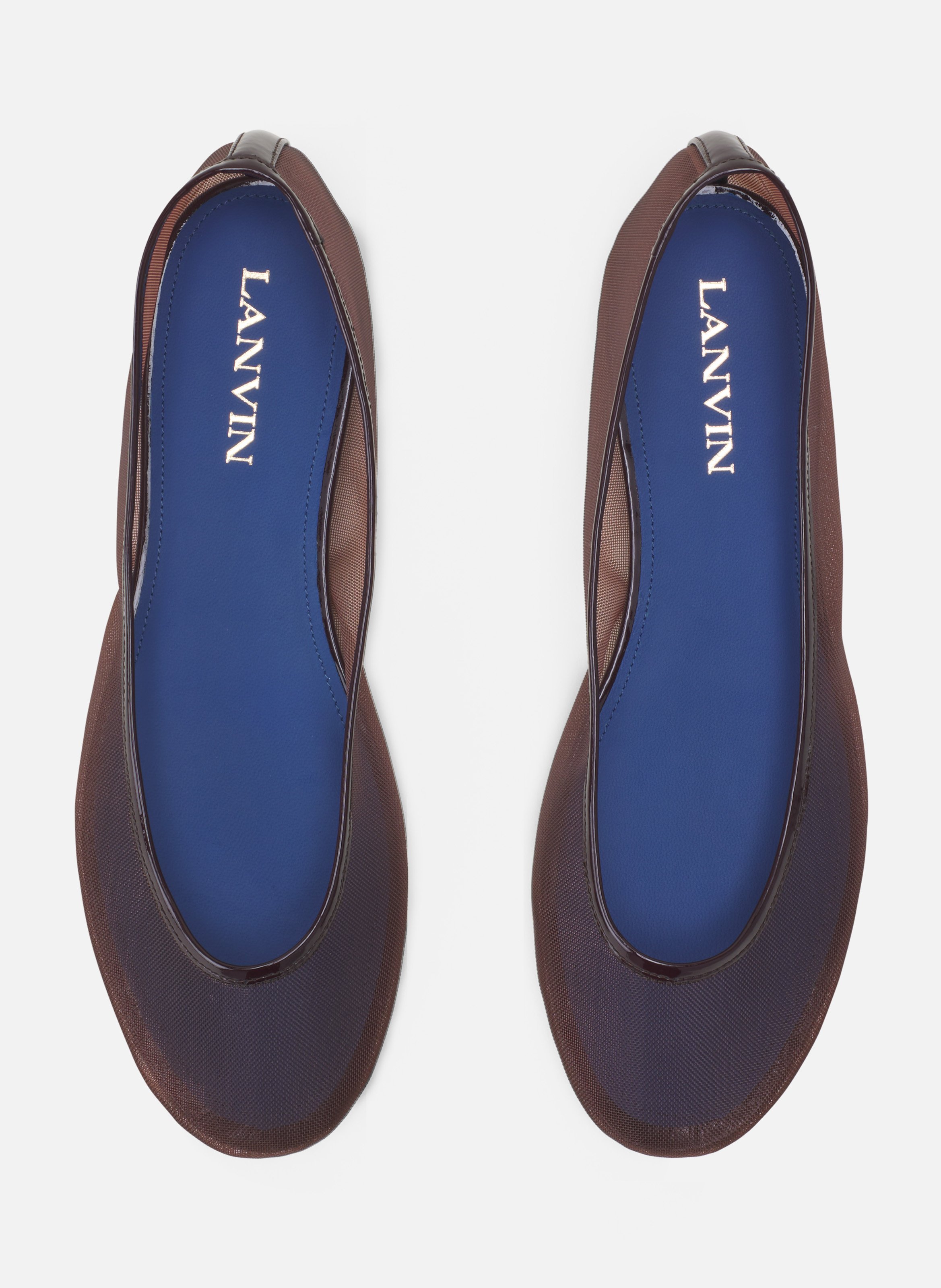 La ballerine en mesh LANVIN Marron