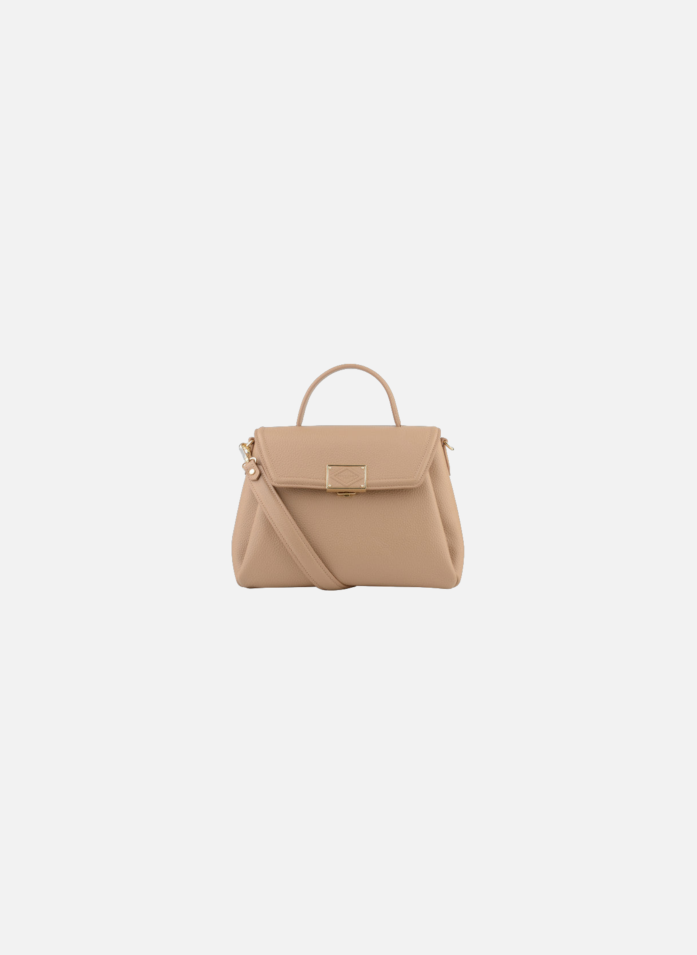 Carat | sac à main gm en cuir de vachette POURCHET Marron