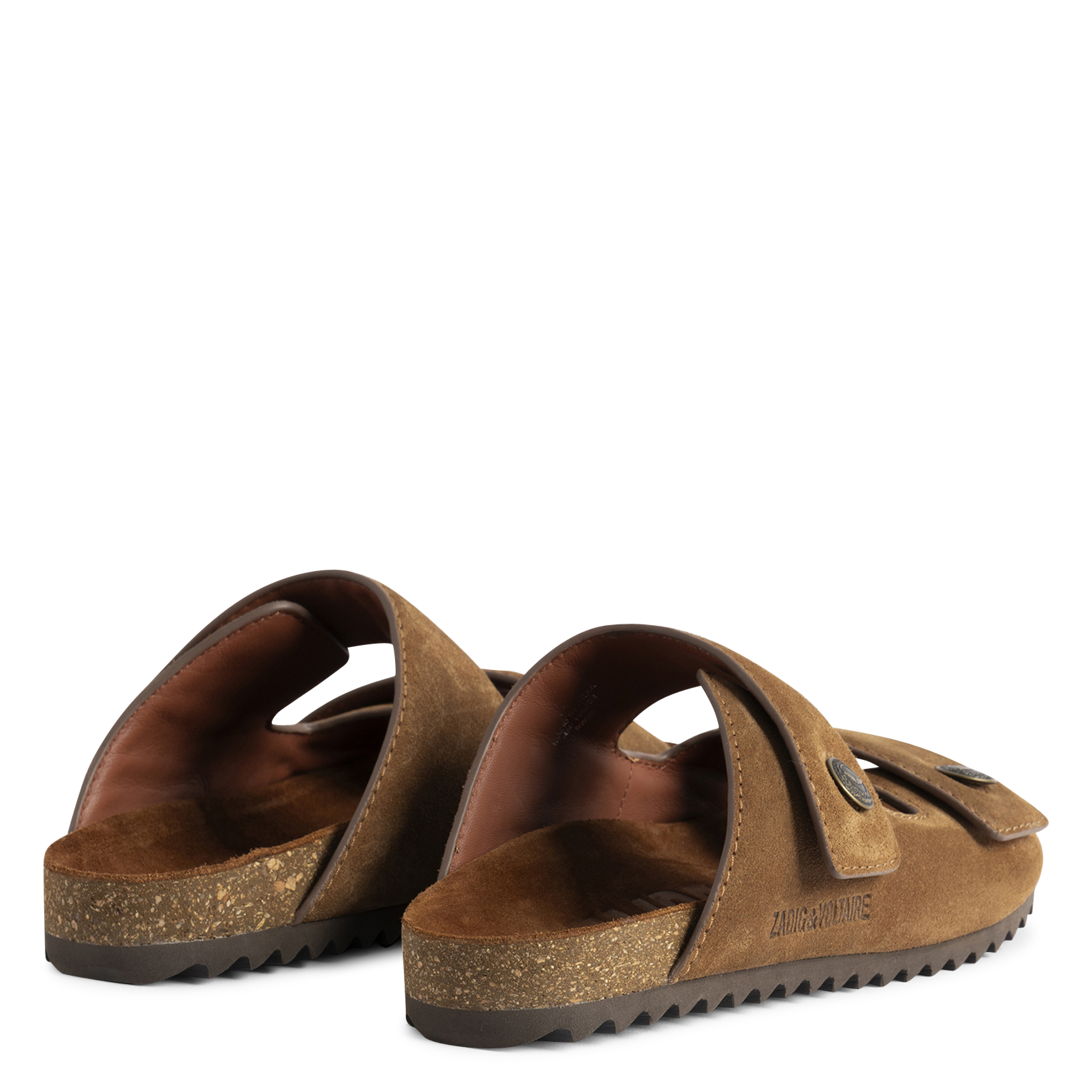 Mules plates en cuir santa fe ZADIG&VOLTAIRE Marron