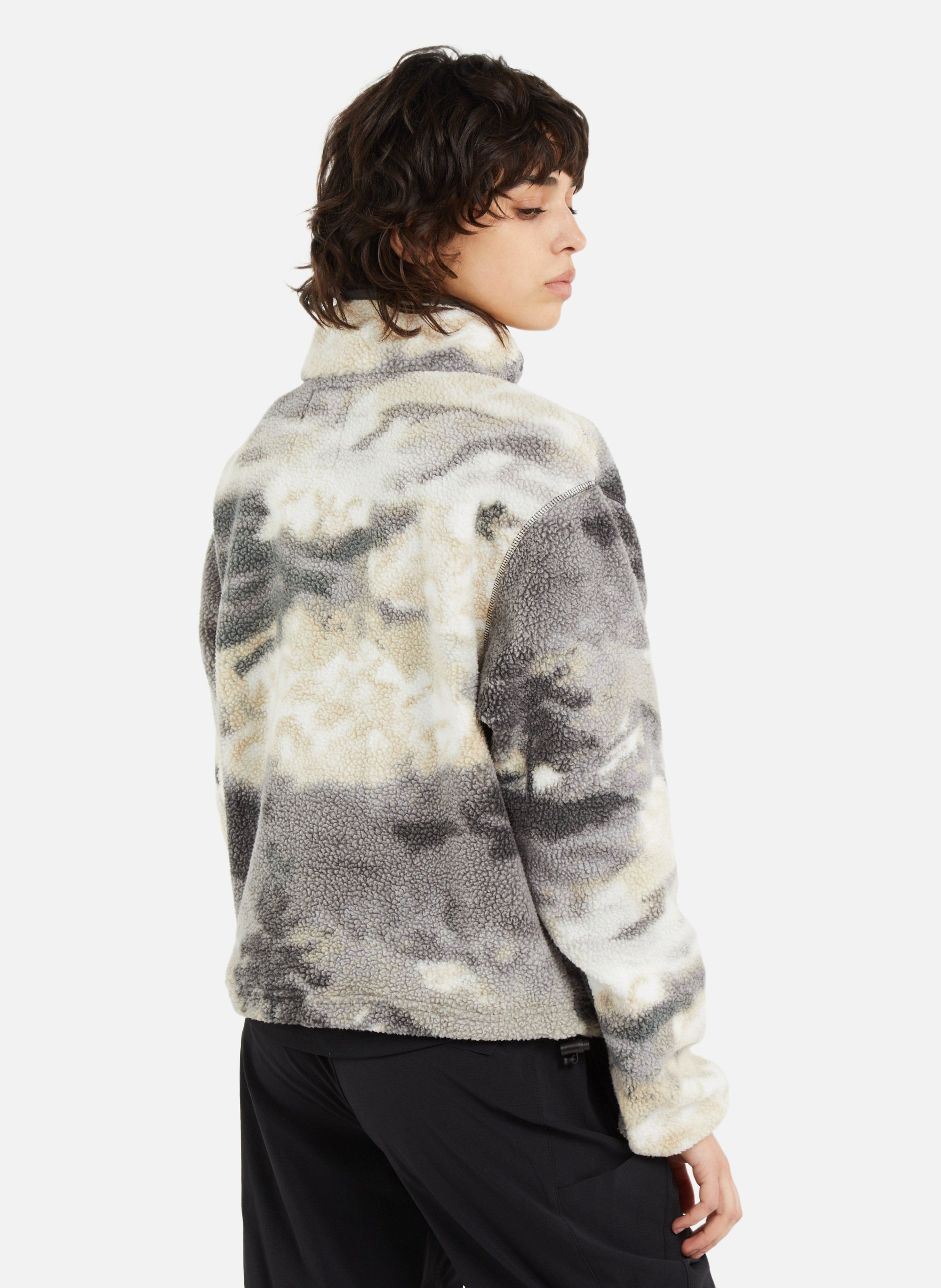 Polaire helvetia ii printed cropped half snap COLUMBIA Gris