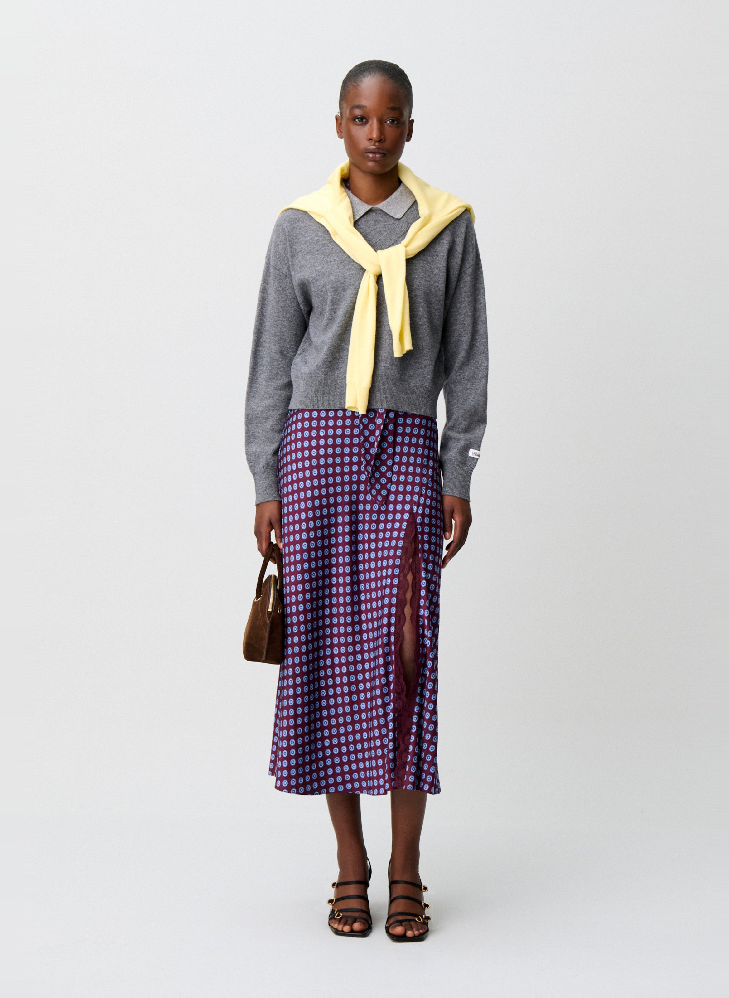 Pull oversize en laine CLAUDIE PIERLOT Gris