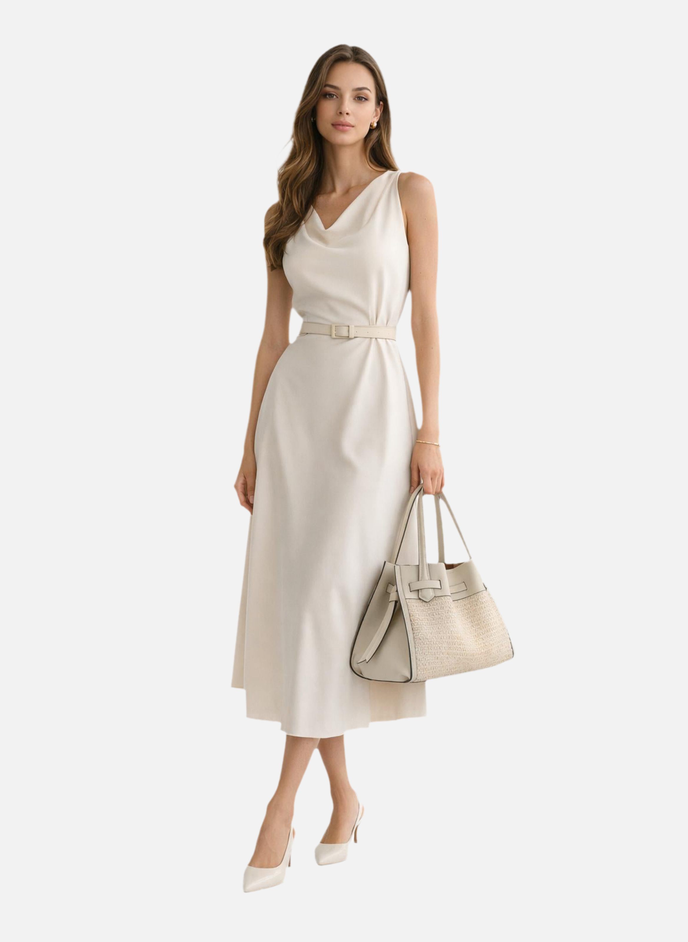 Blossom tressé | sac à main POURCHET Beige
