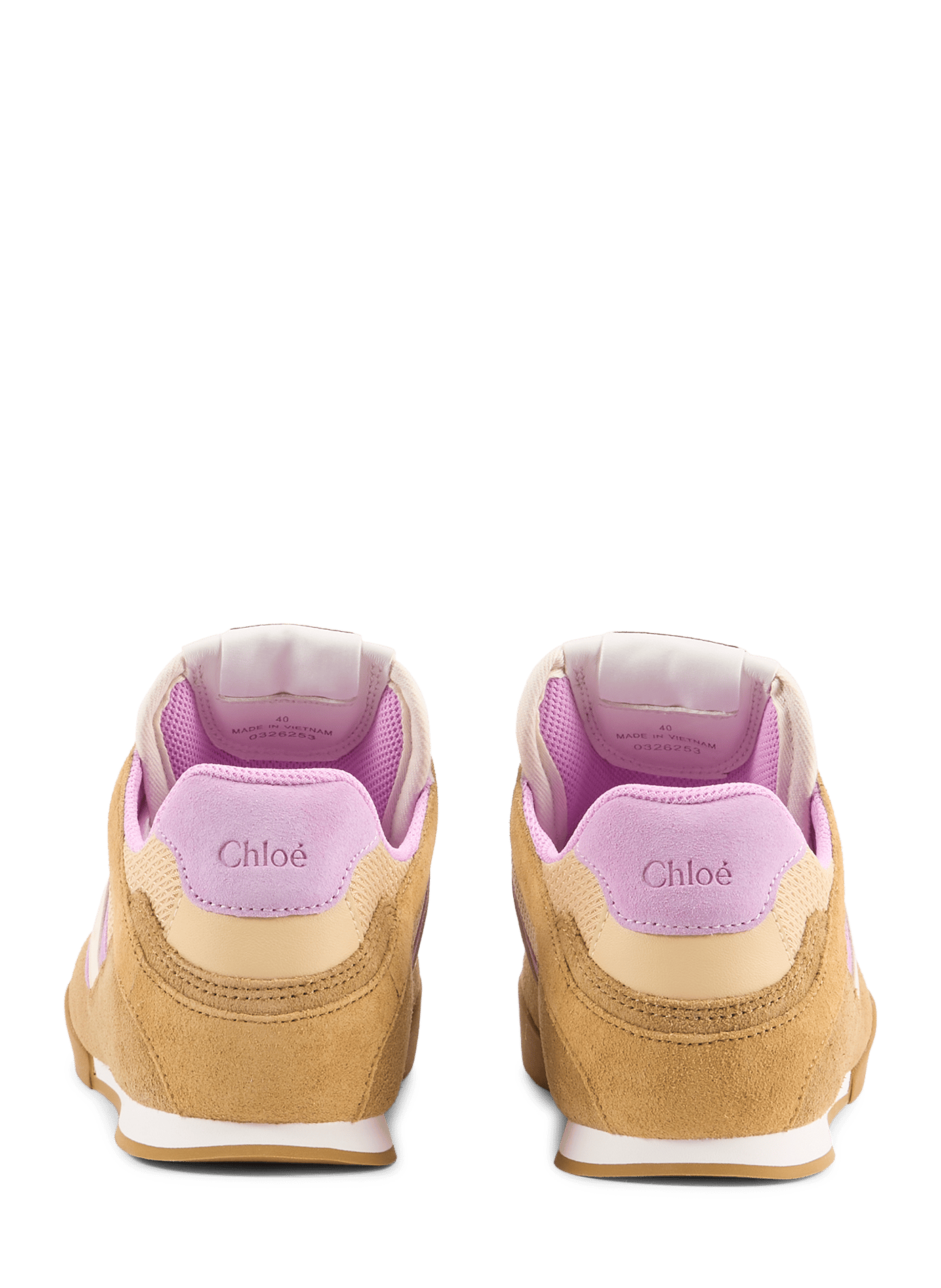 Leather sneakers CHLOÉ Beige