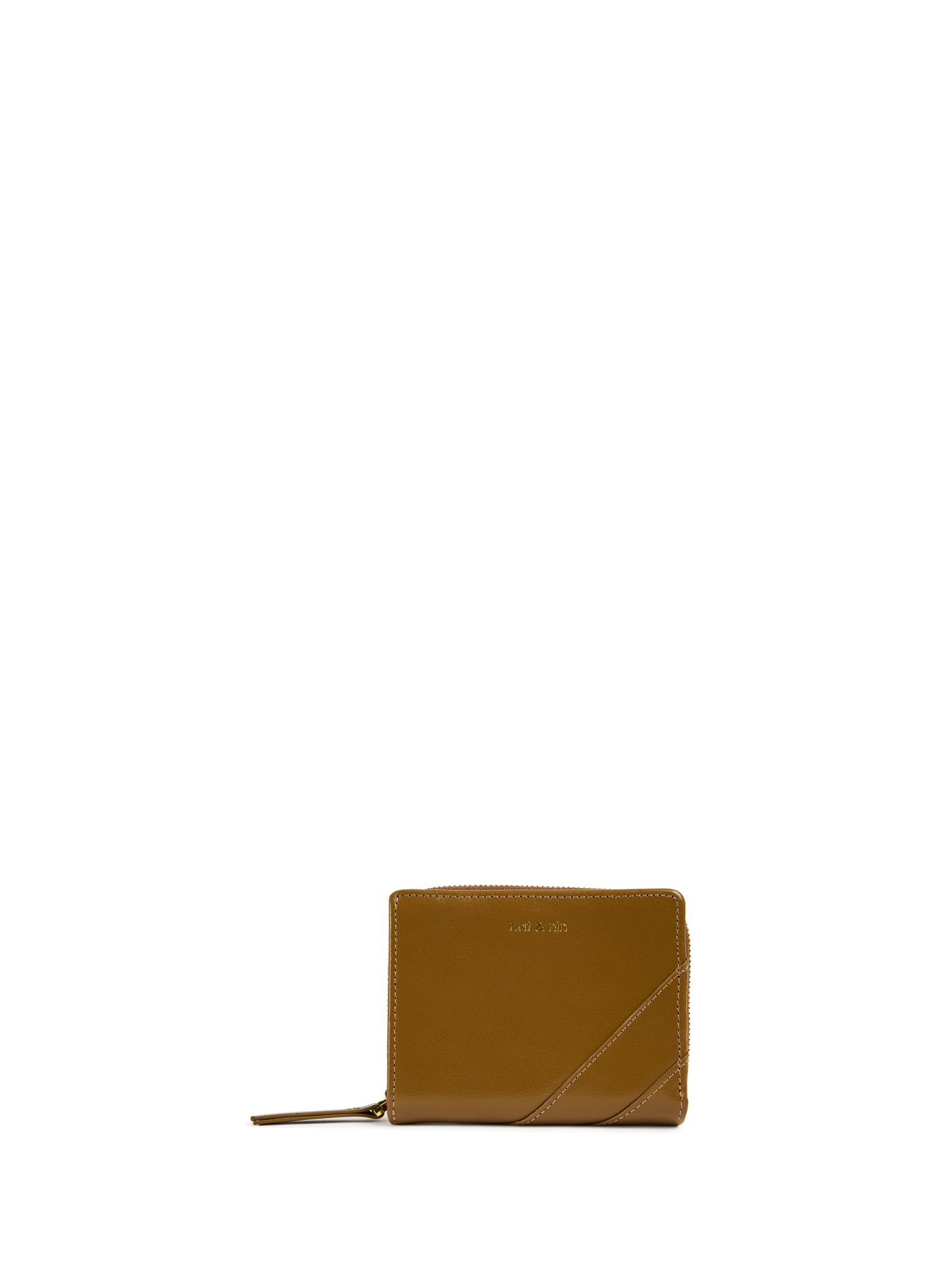 Petit portefeuille Nina en cuir NAT & NIN Marron