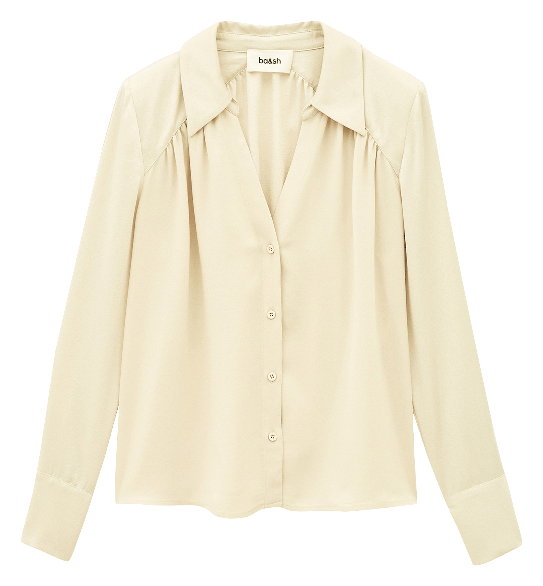 Chemise droite unie wilna BA&SH Beige