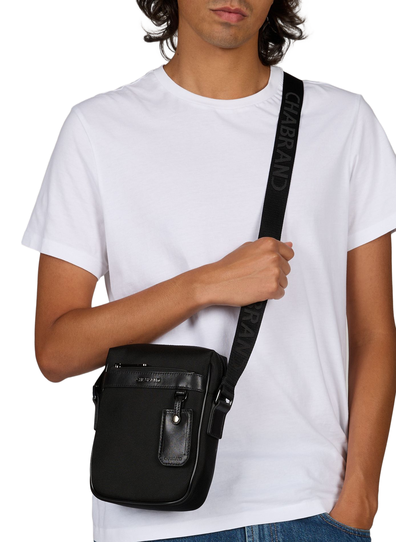 Mini canvas Noah shoulder bag CHABRAND Black