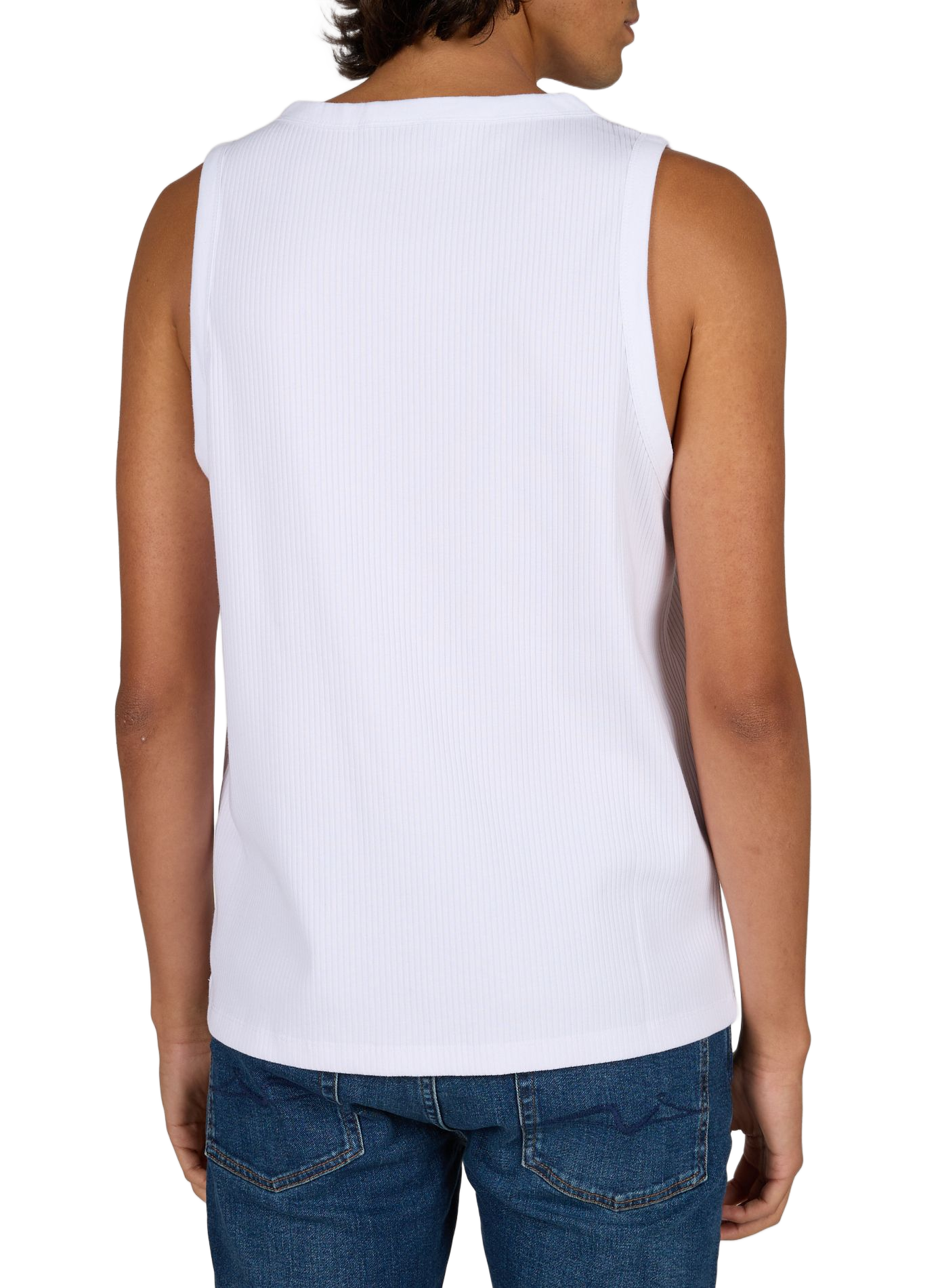 Tank top with asymmetrical opening LOUIS GABRIEL NOUCHI White