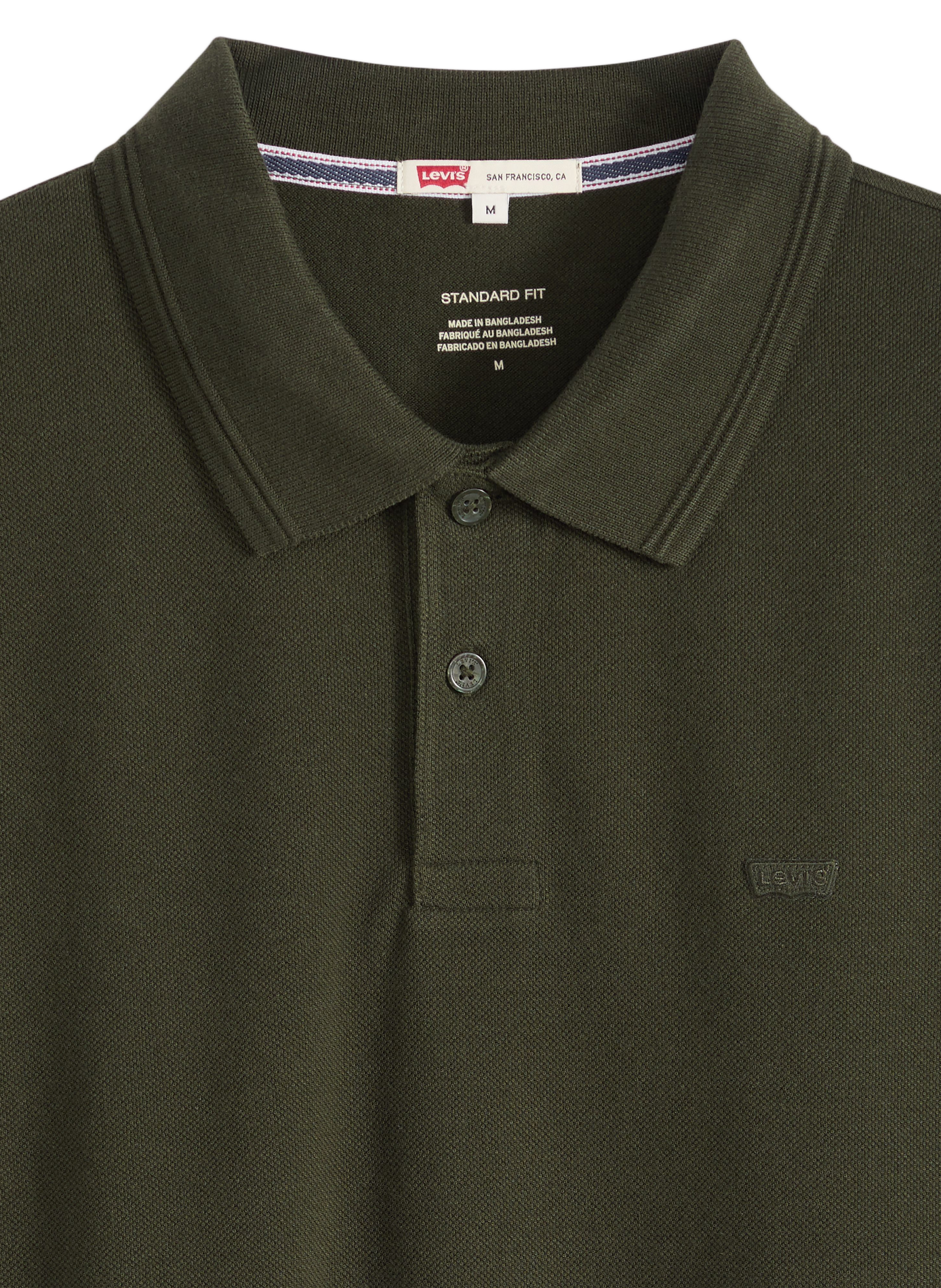 Straight cotton polo shirt LEVI'S Green