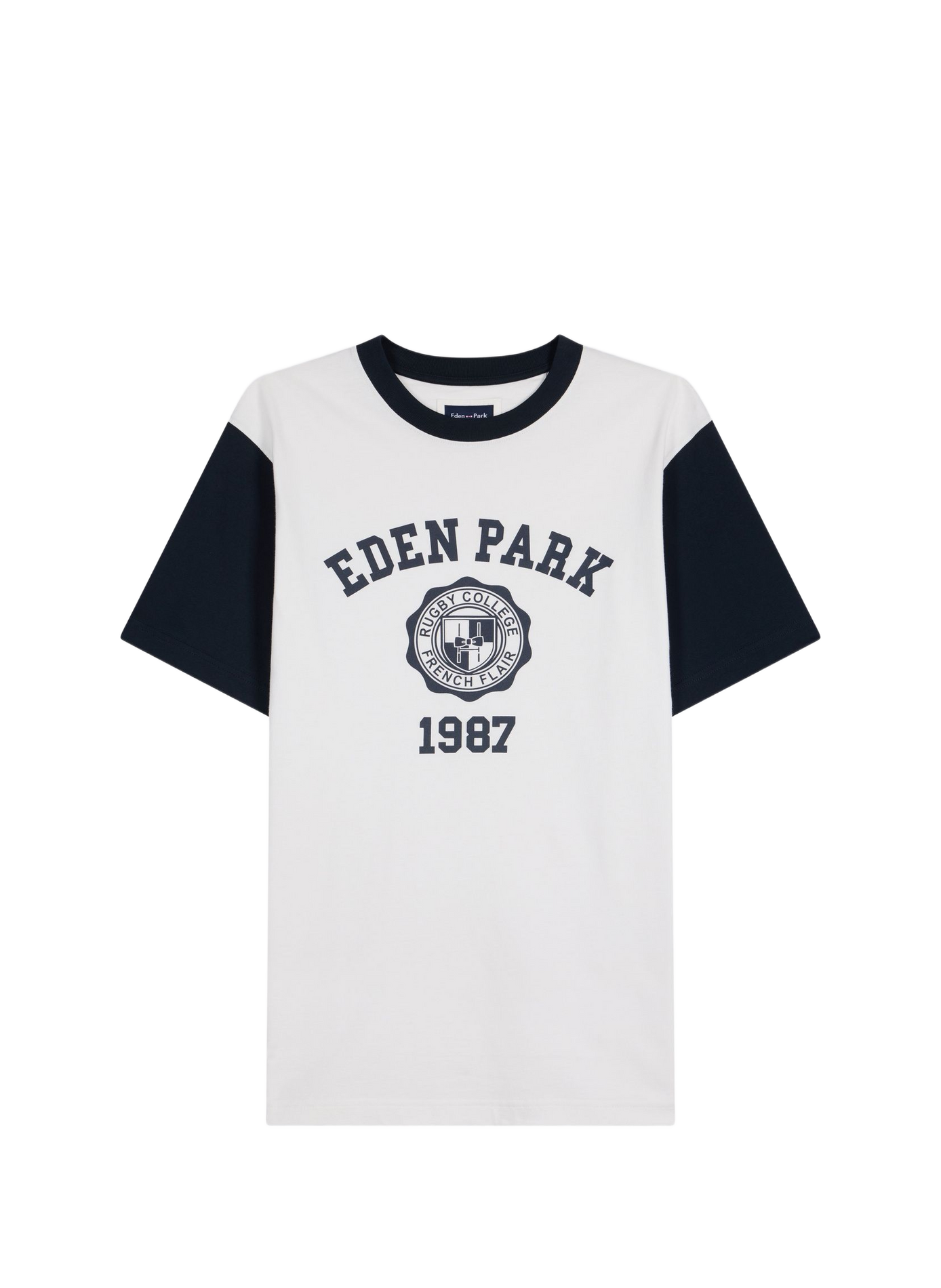 Tee-shirt col rond en coton EDEN PARK Beige