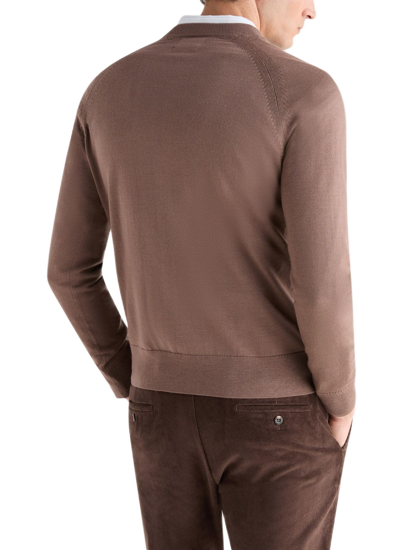 Jersey de algodón orgánico cuello redondo DOCKERS Marrón