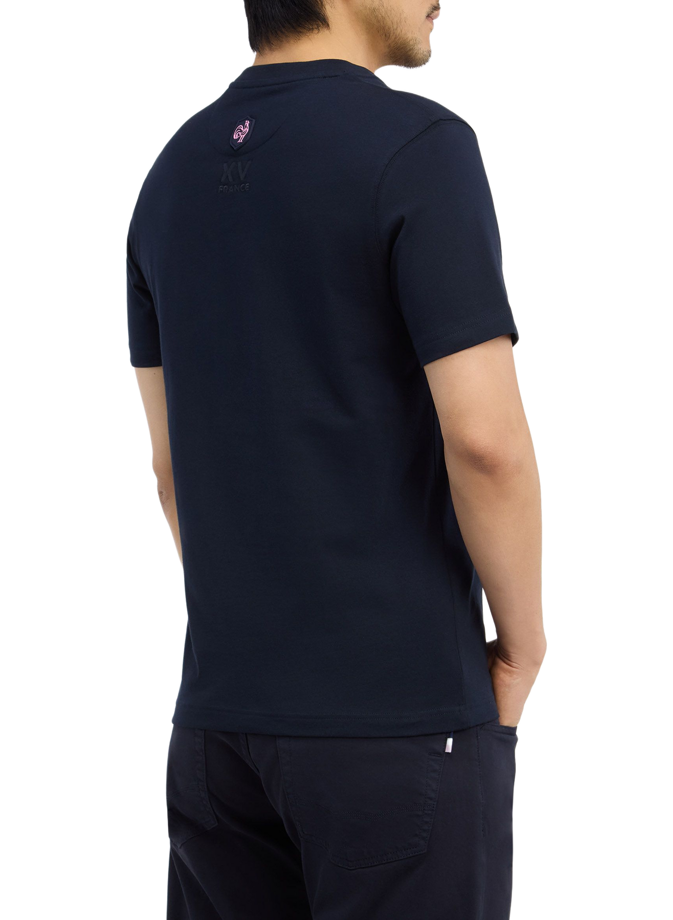 T-shirt droit col rond en coton EDEN PARK Bleu