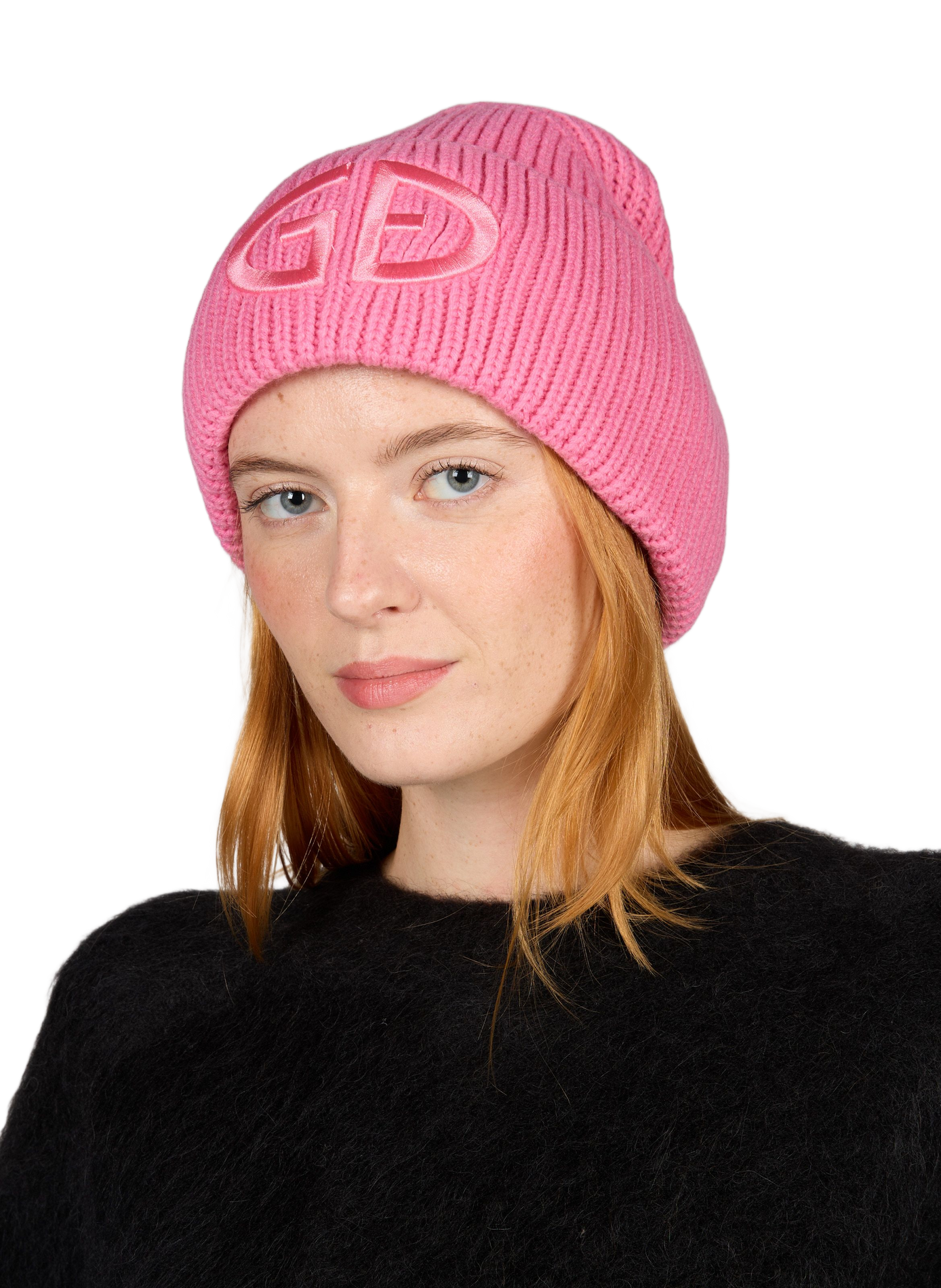 Rippstrickmütze mit Umschlag GOLDBERGH Rosa