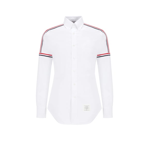 Chemise à bandes tricolores