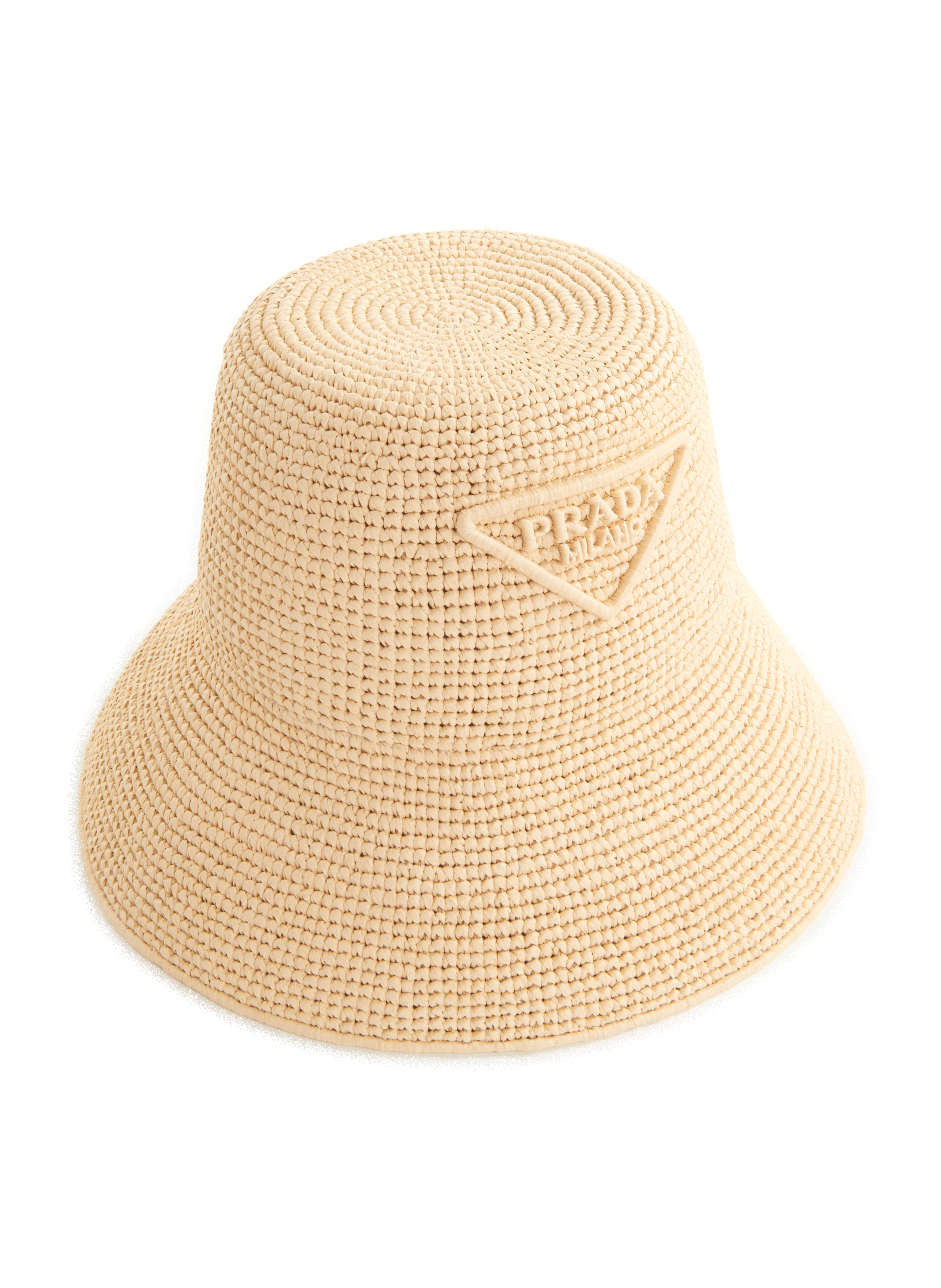 Chapeau effet paille tressée