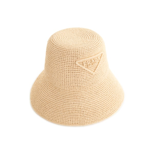 Chapeau effet paille tressée