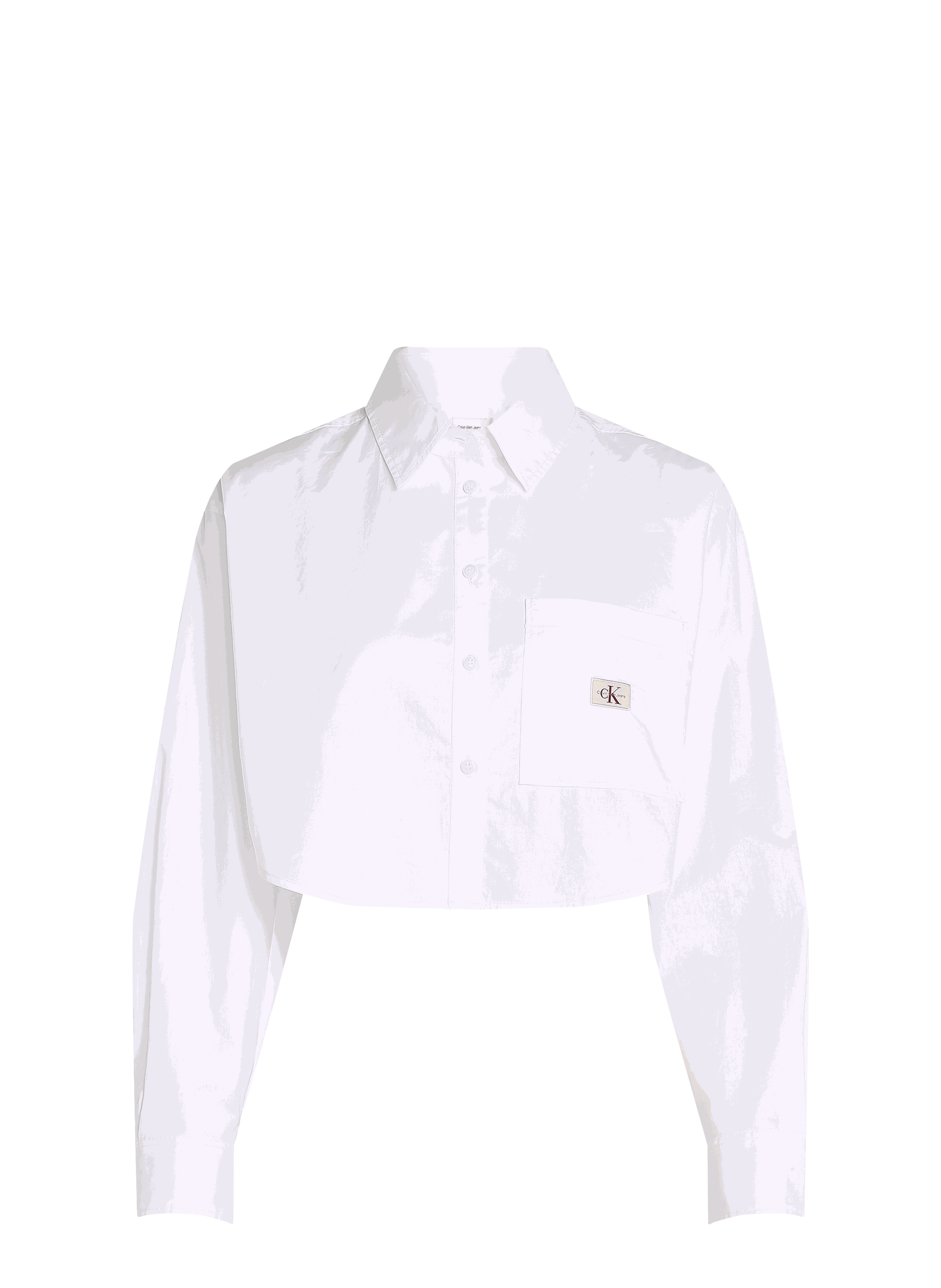 Chemise courte à logo CALVIN KLEIN Blanc