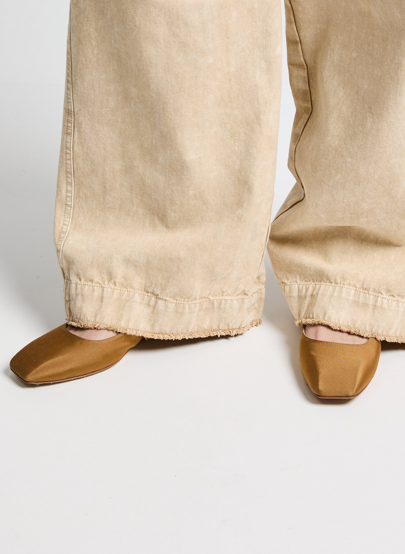 Wide leg organic cotton trousers LEON & HARPER Multicolour