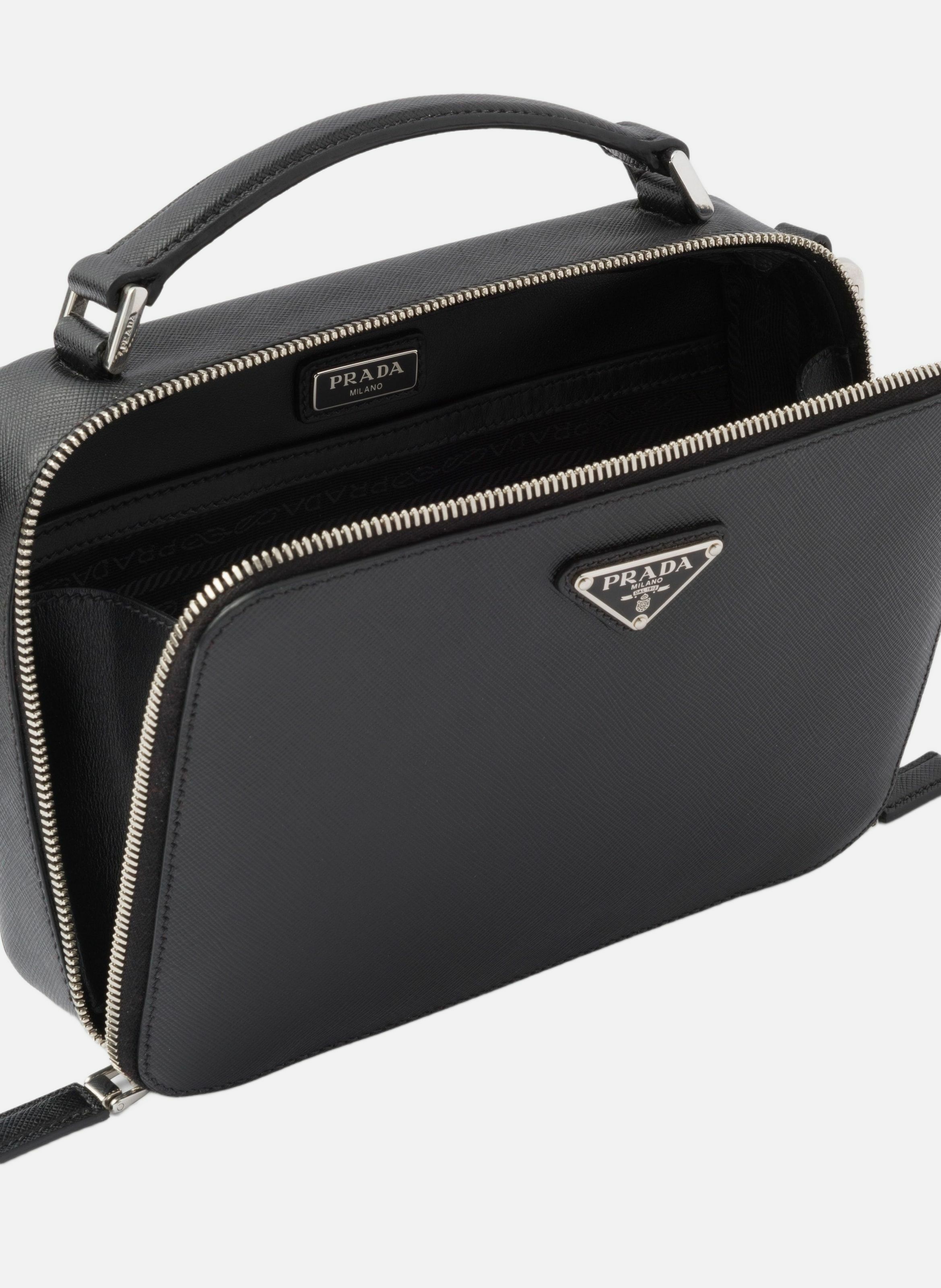 Sac prada brique en cuir saffiano PRADA Noir