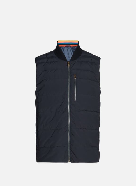 Veste sans manches bi-matière Multicolore by PAUL SMITH PAUL SMITH Veste sans manches bi-matière Multicolore