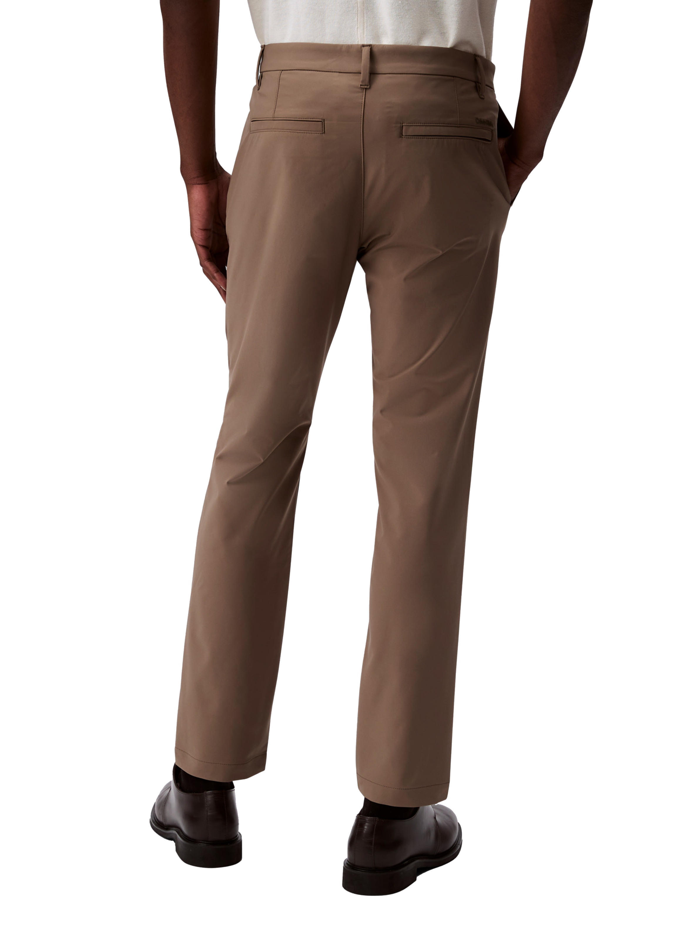 Slim Tech Stretch Pants CALVIN KLEIN Beige