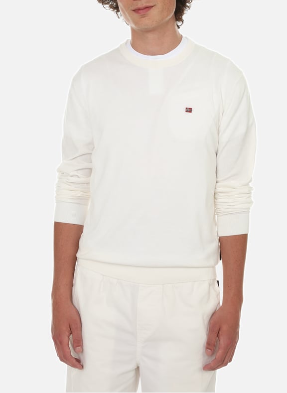 Pull en coton Blanc by NAPAPIJRI NAPAPIJRI Pull en coton Blanc