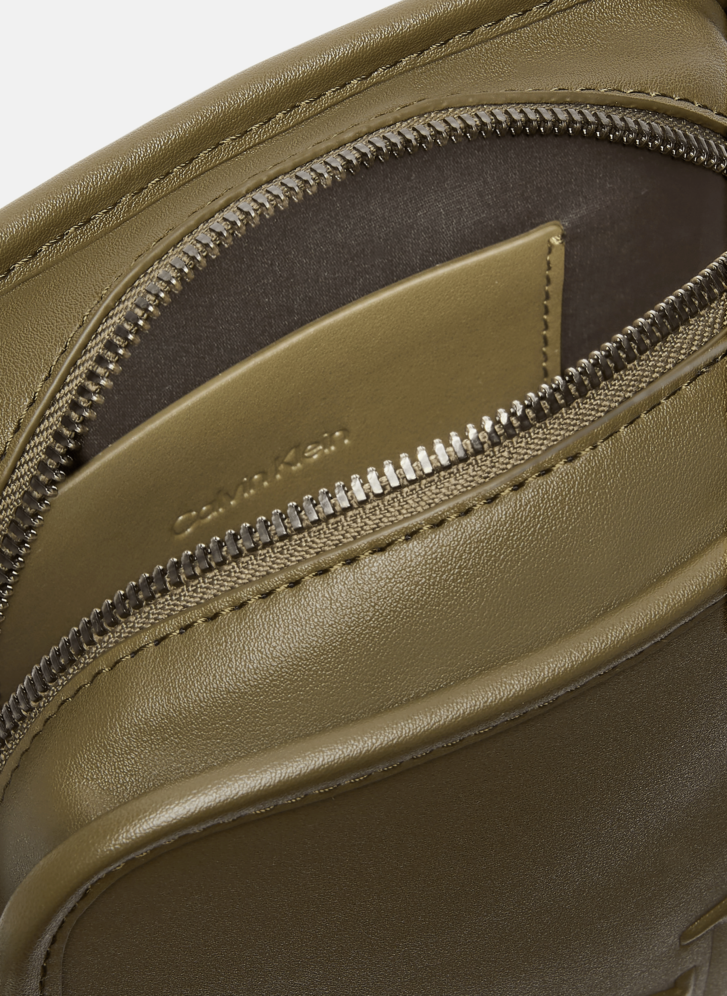 Sac à bandoulière logo en relief CALVIN KLEIN Marron