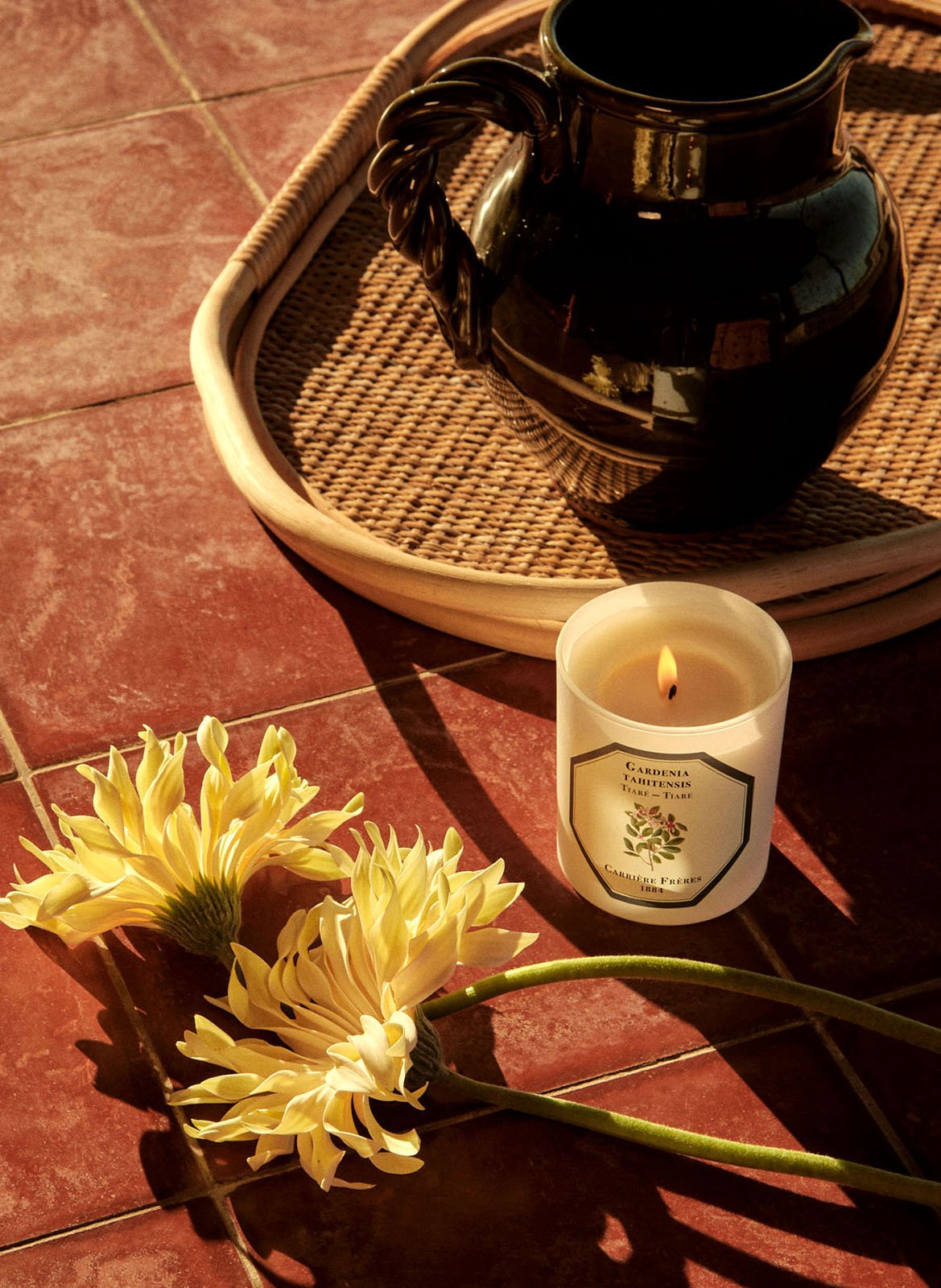 Bougie Parfumée Tiaré - Gardenia Tahitensis - 185 g CARRIERE FRERES No color