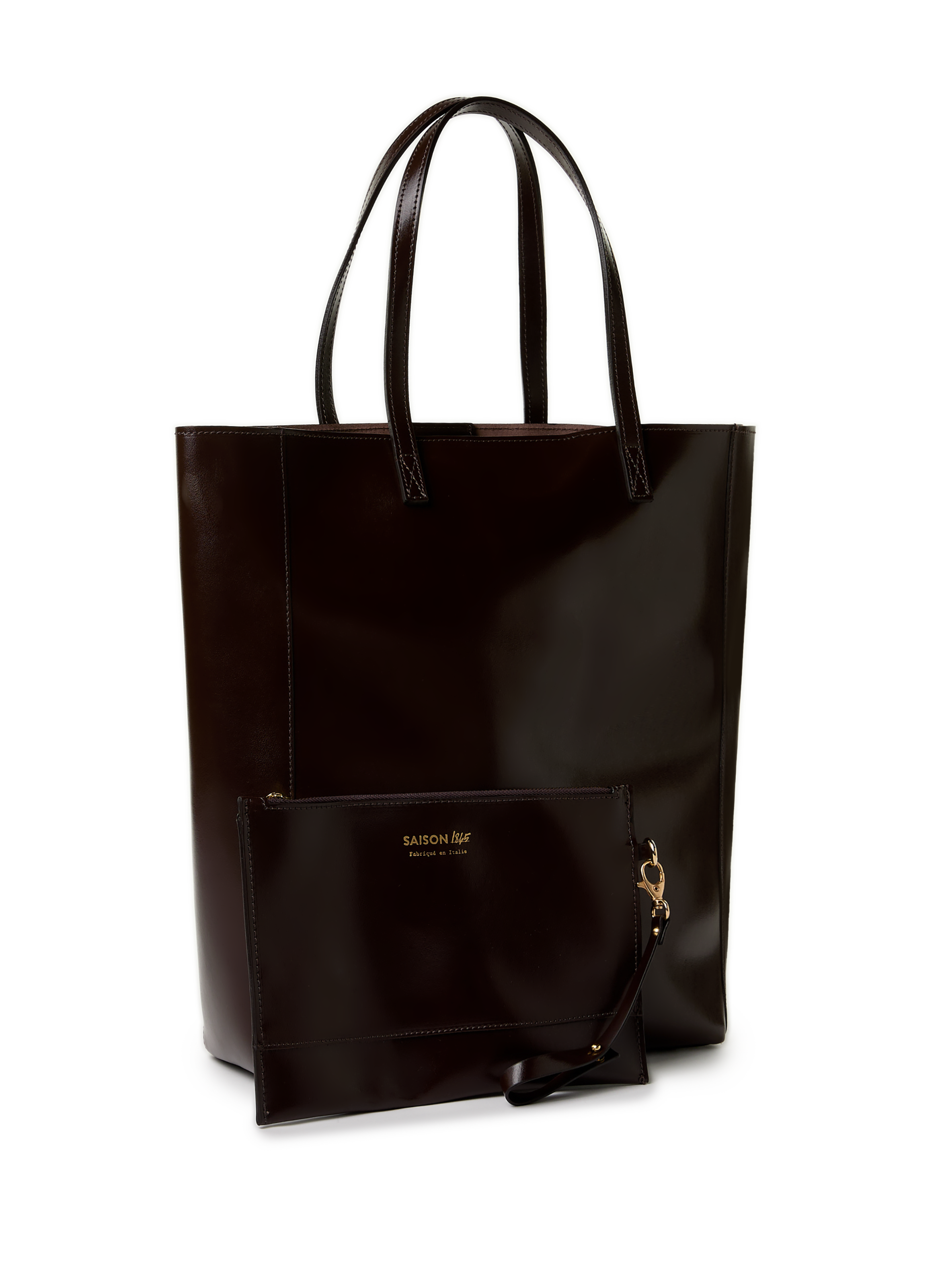 Sac cabas Gab en cuir SAISON 1865 Marron