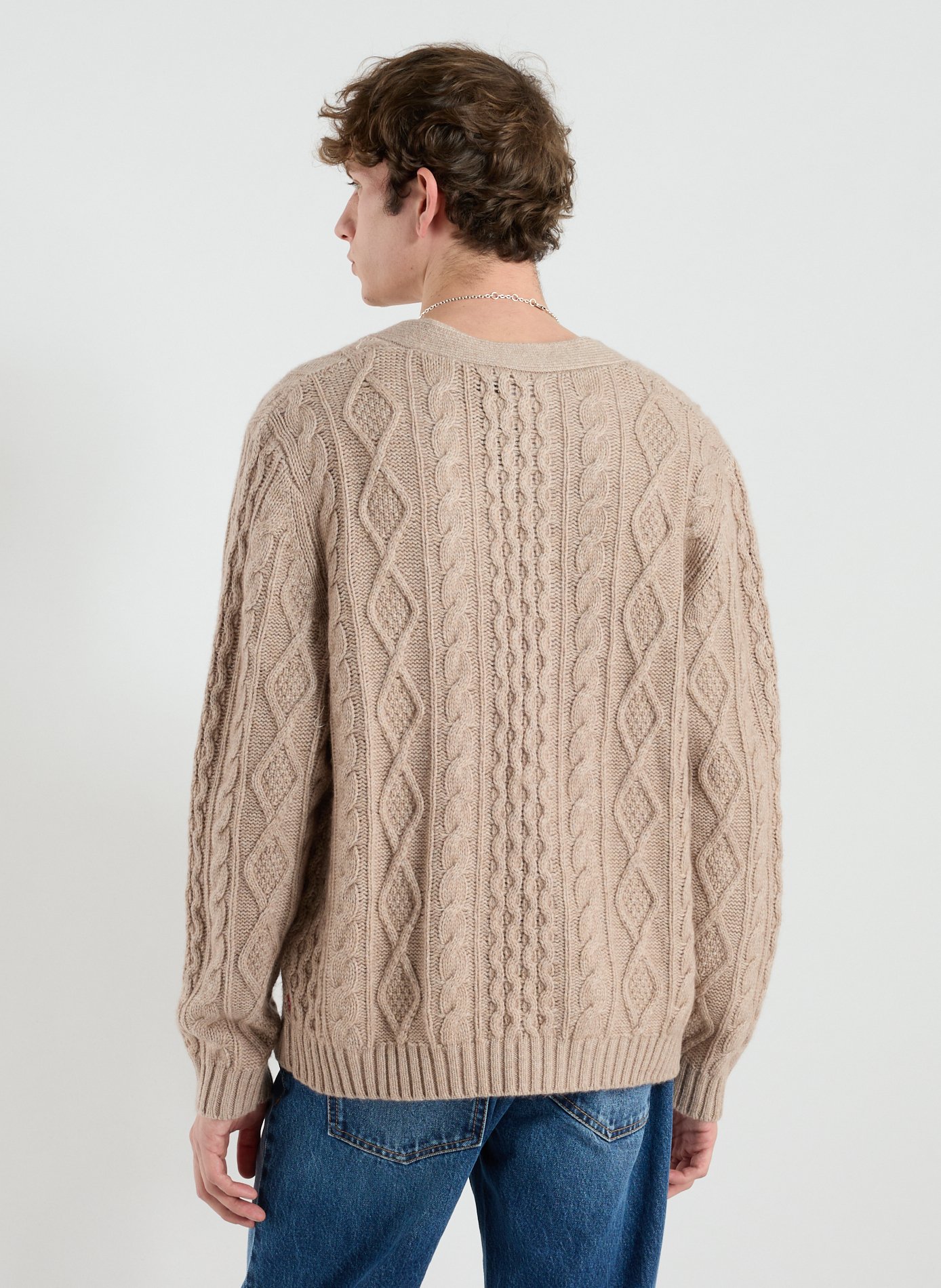 Knitted cardigan LEVI'S Beige