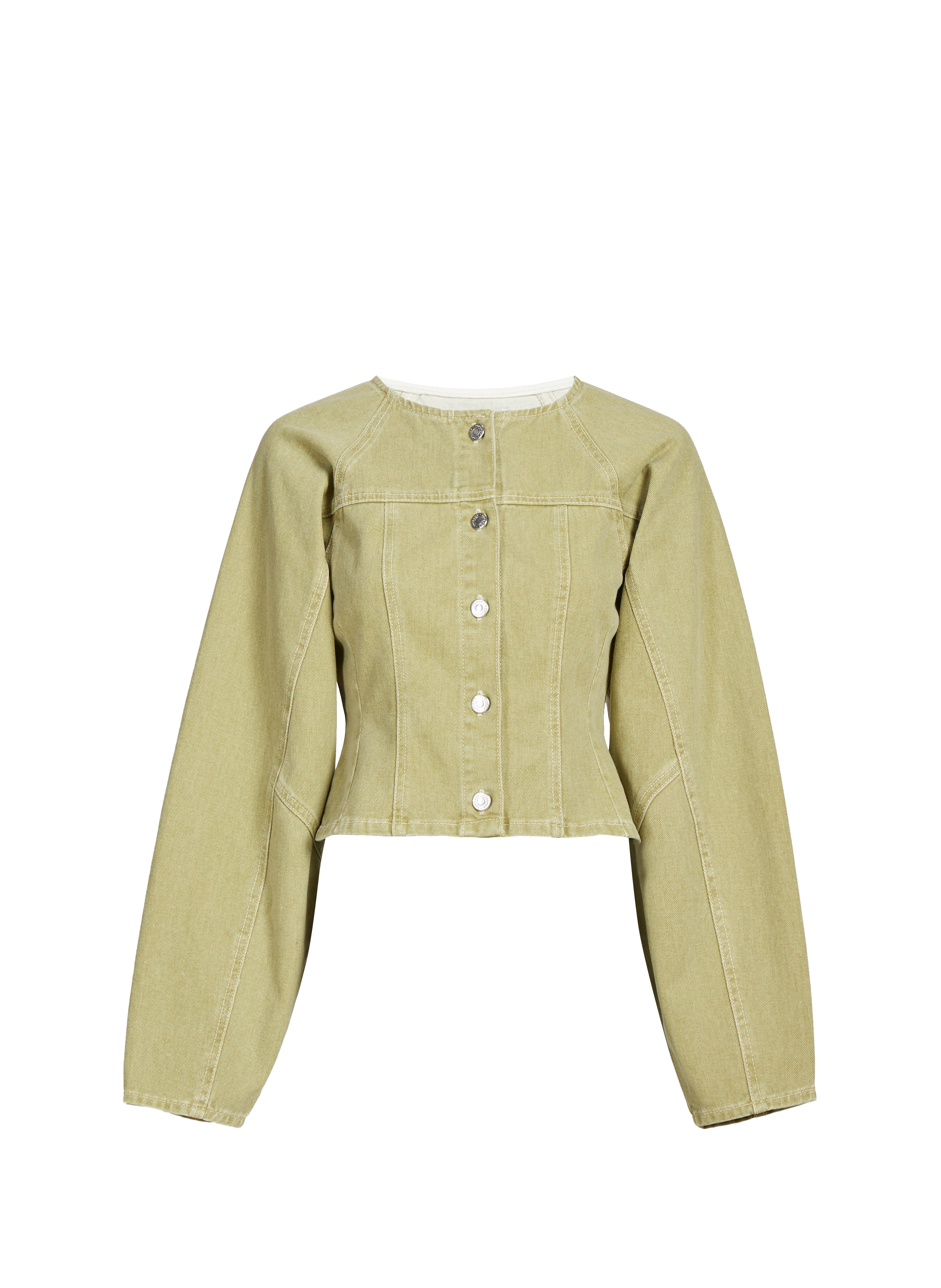 TOPSHOP Top avec boutons en coton Vert