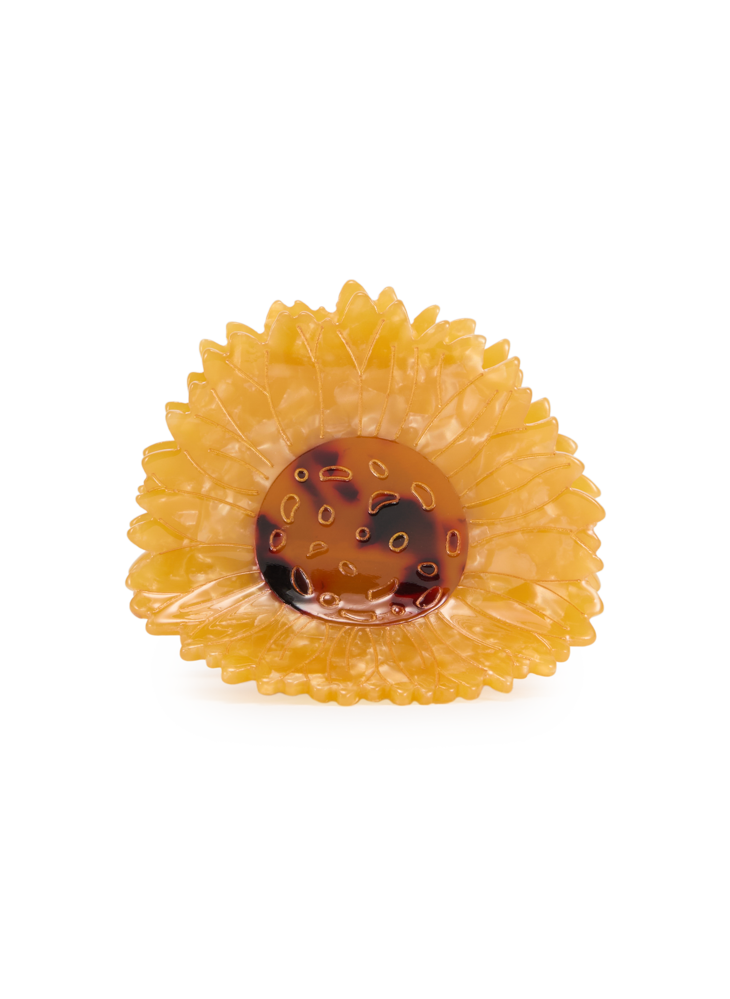AU PRINTEMPS PARIS Sunflower hair clip Yellow