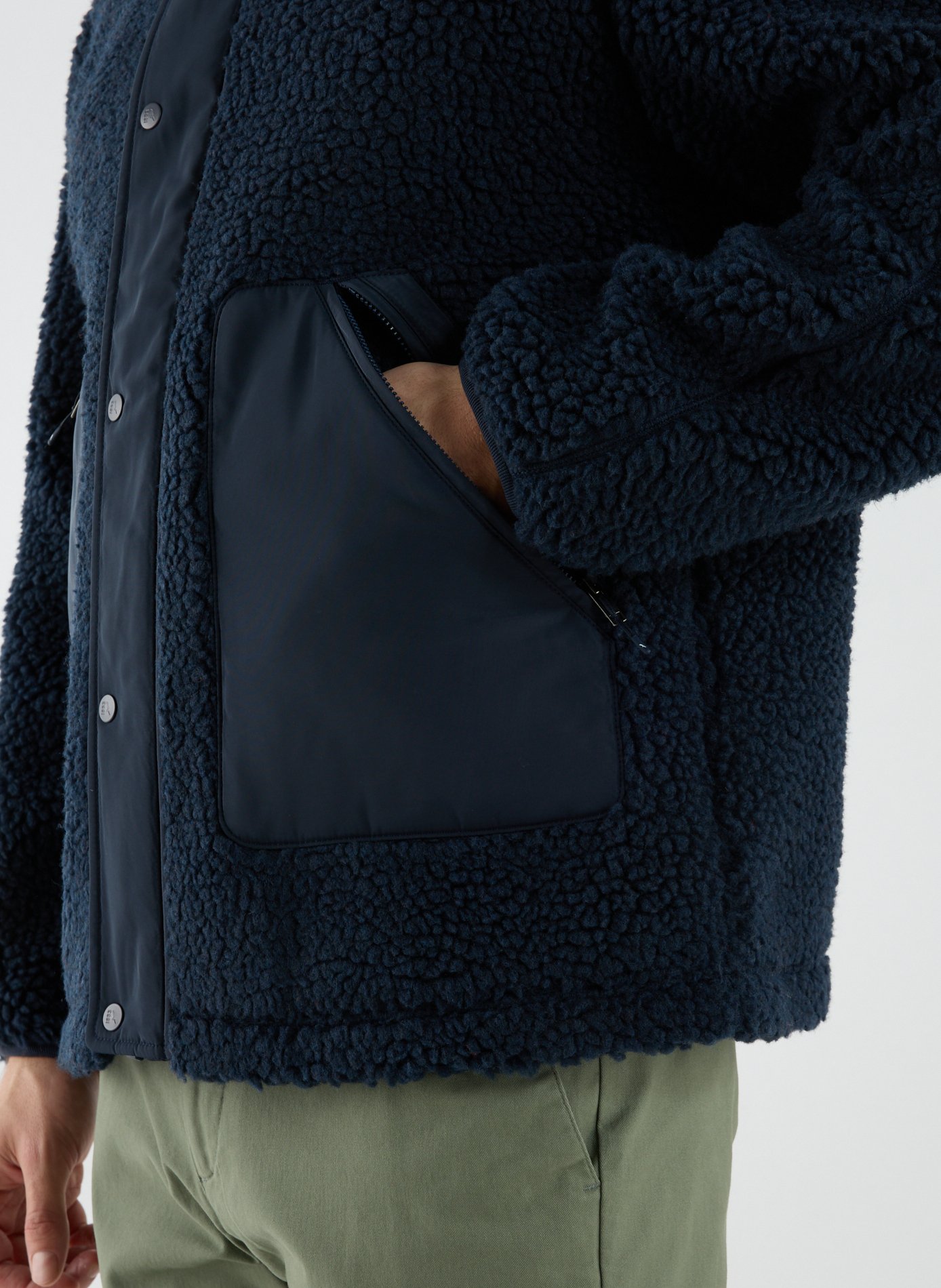 Polaire coupe-vent droite  AIGLE Bleu