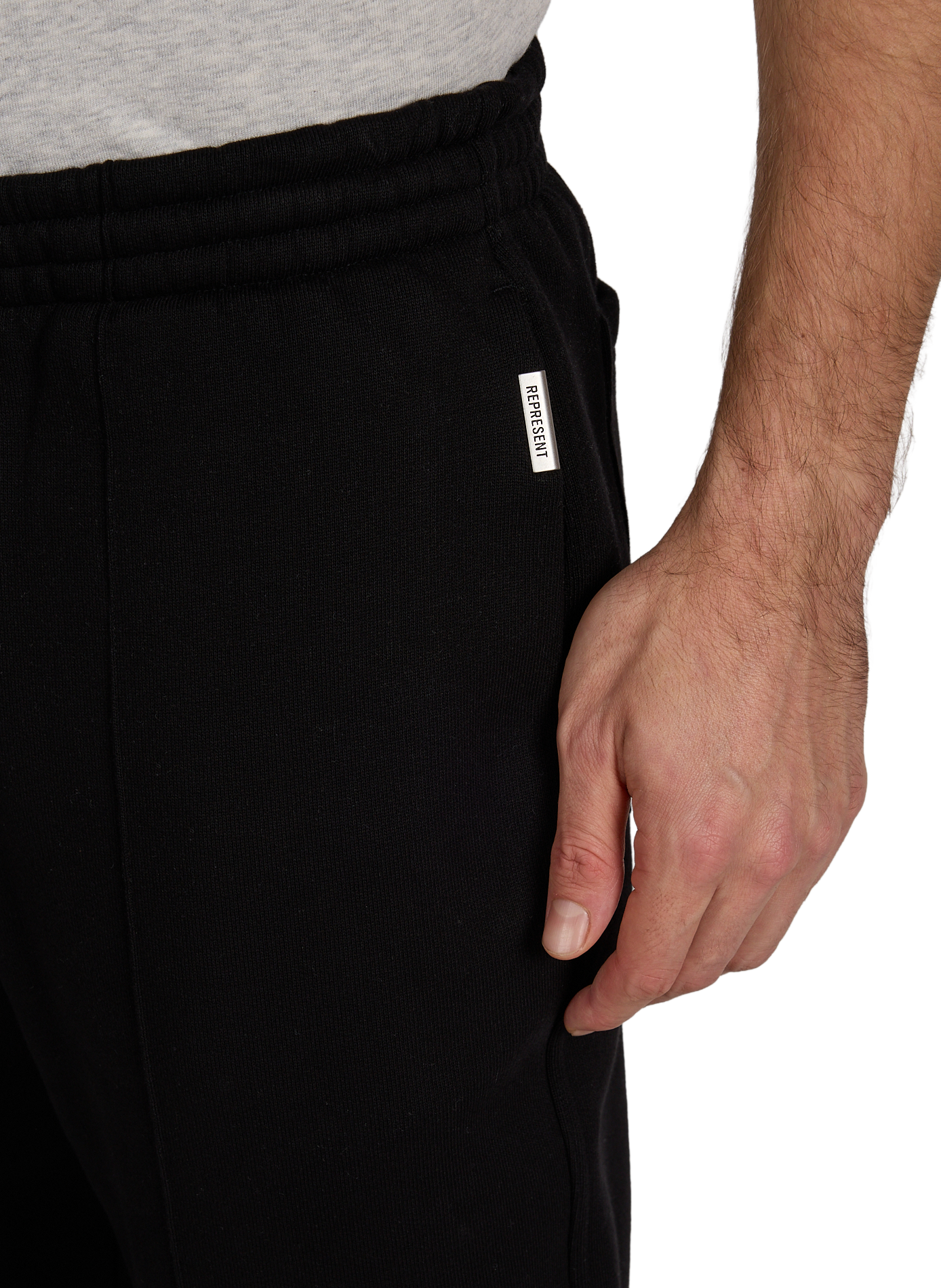 Initial cotton sweatpants REPRESENT Black