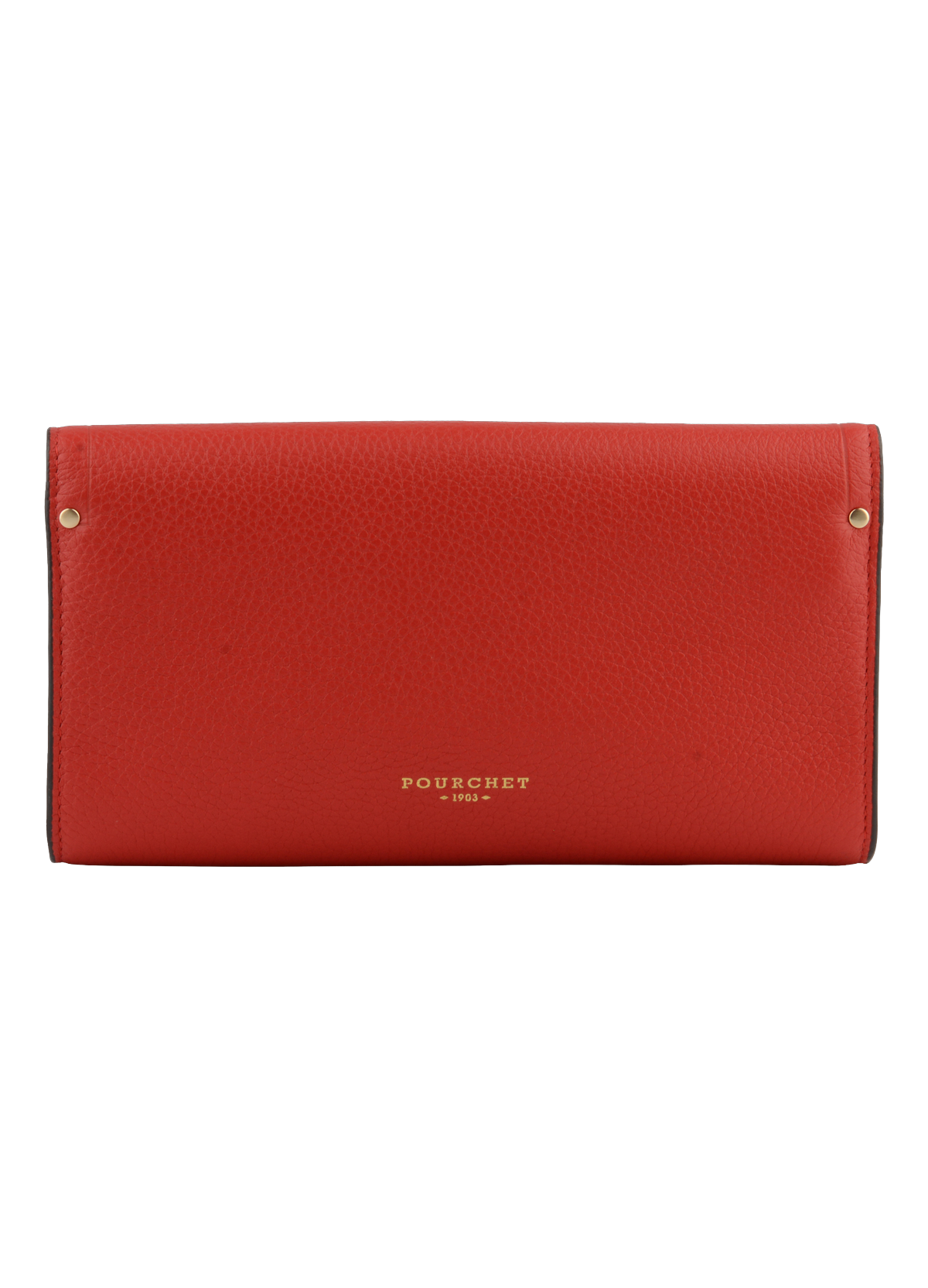 Sèvres | Pochette en cuir de vachette POURCHET Rouge