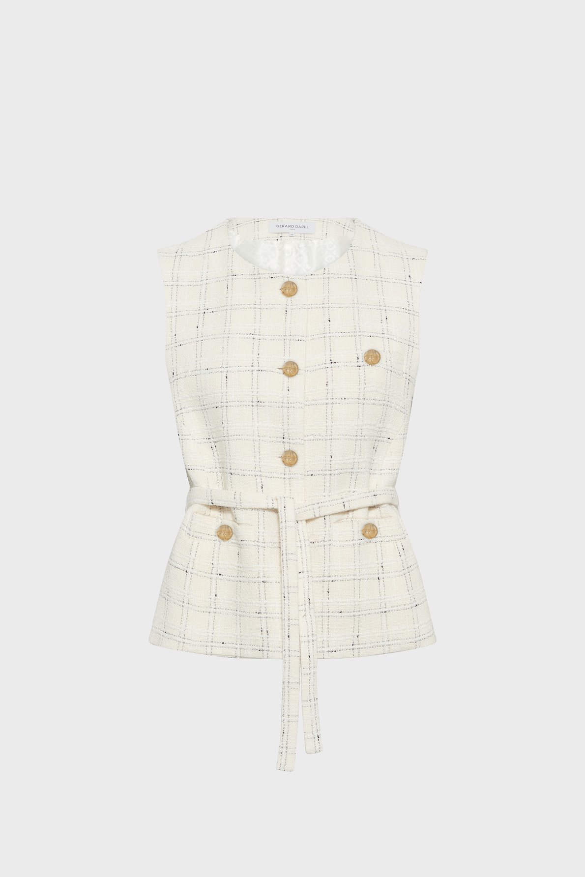 Gilet de tailleur en tweed - tillie GERARD DAREL Beige