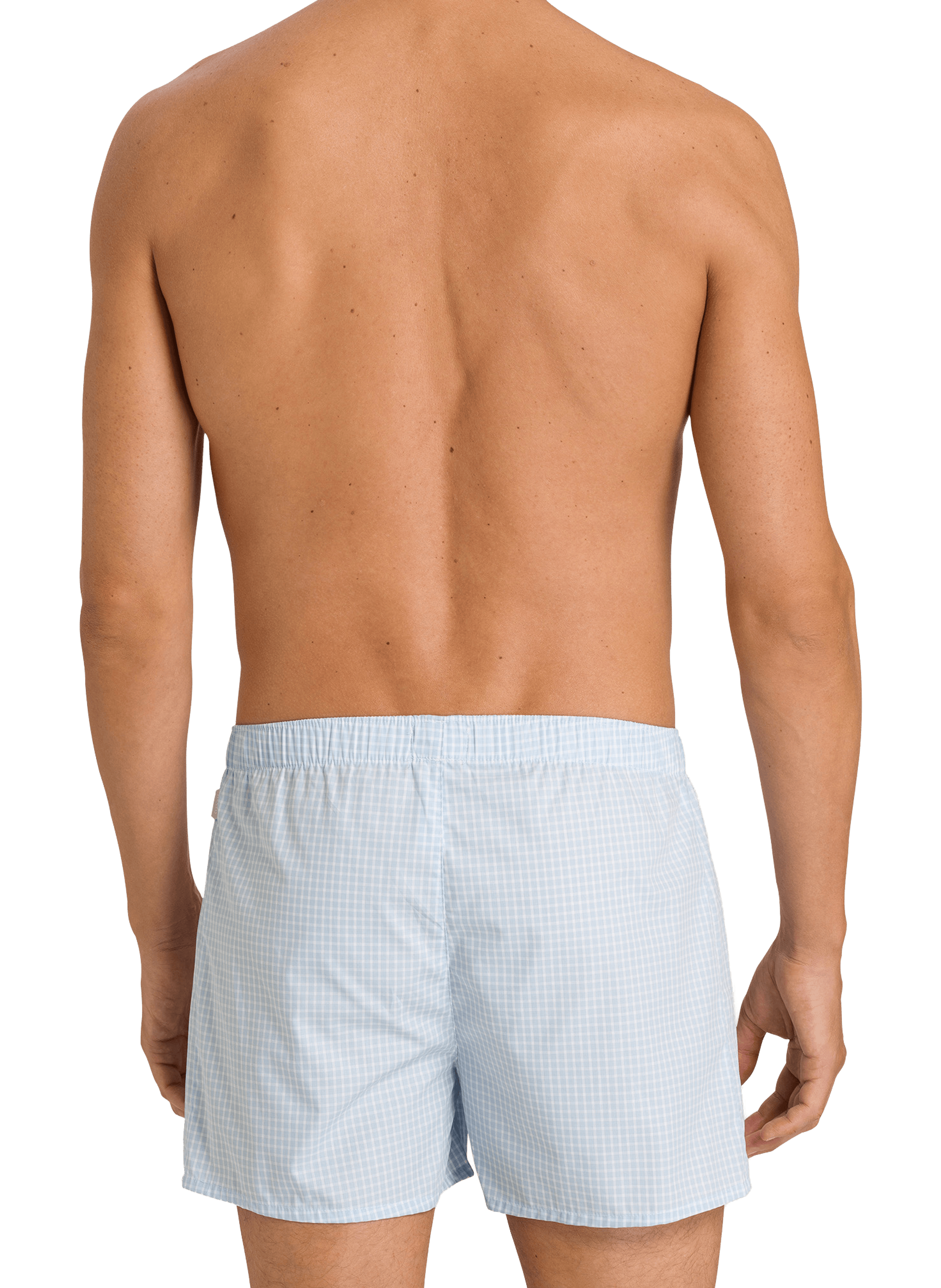 Boxer imprimé en coton HANRO Bleu