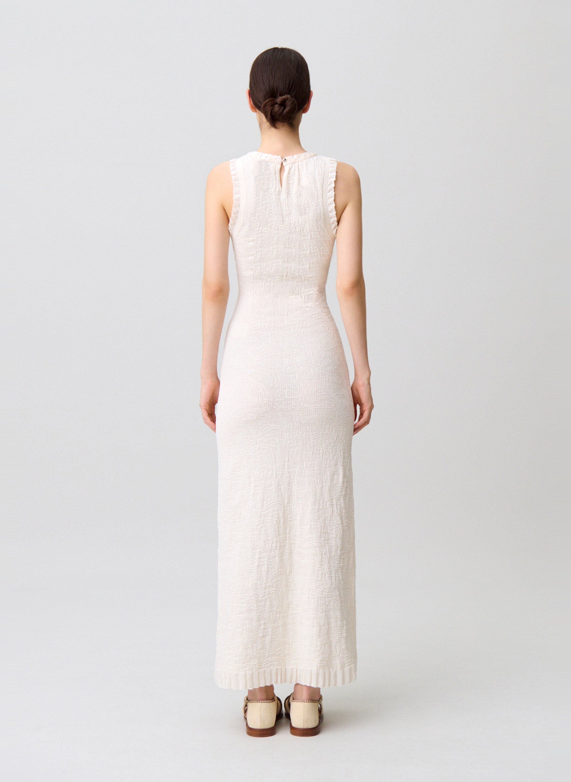 Robe midi col rond CLAUDIE PIERLOT Beige