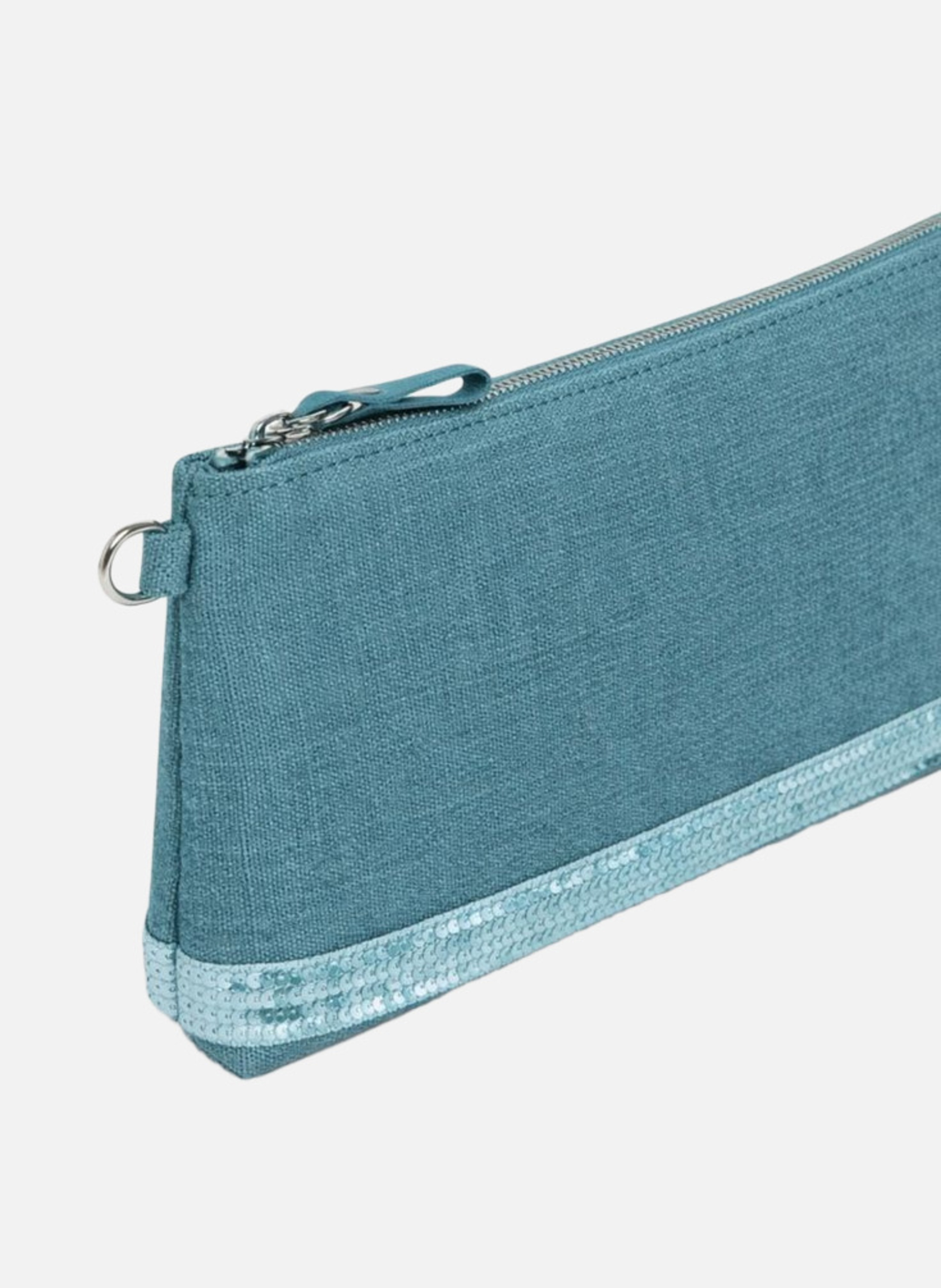 Pochette zippé en lin VANESSA BRUNO Bleu