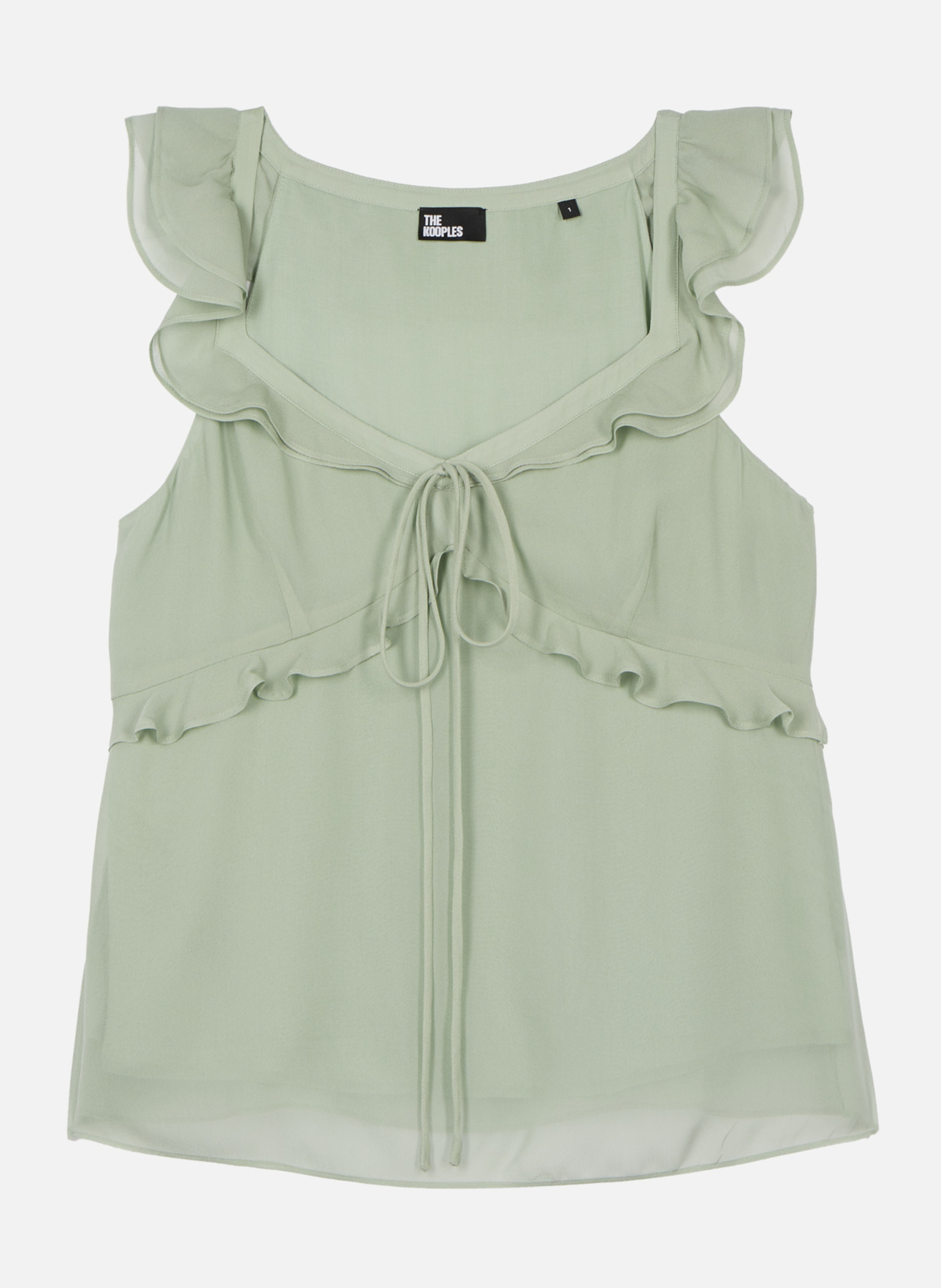 Top avec volants THE KOOPLES Vert