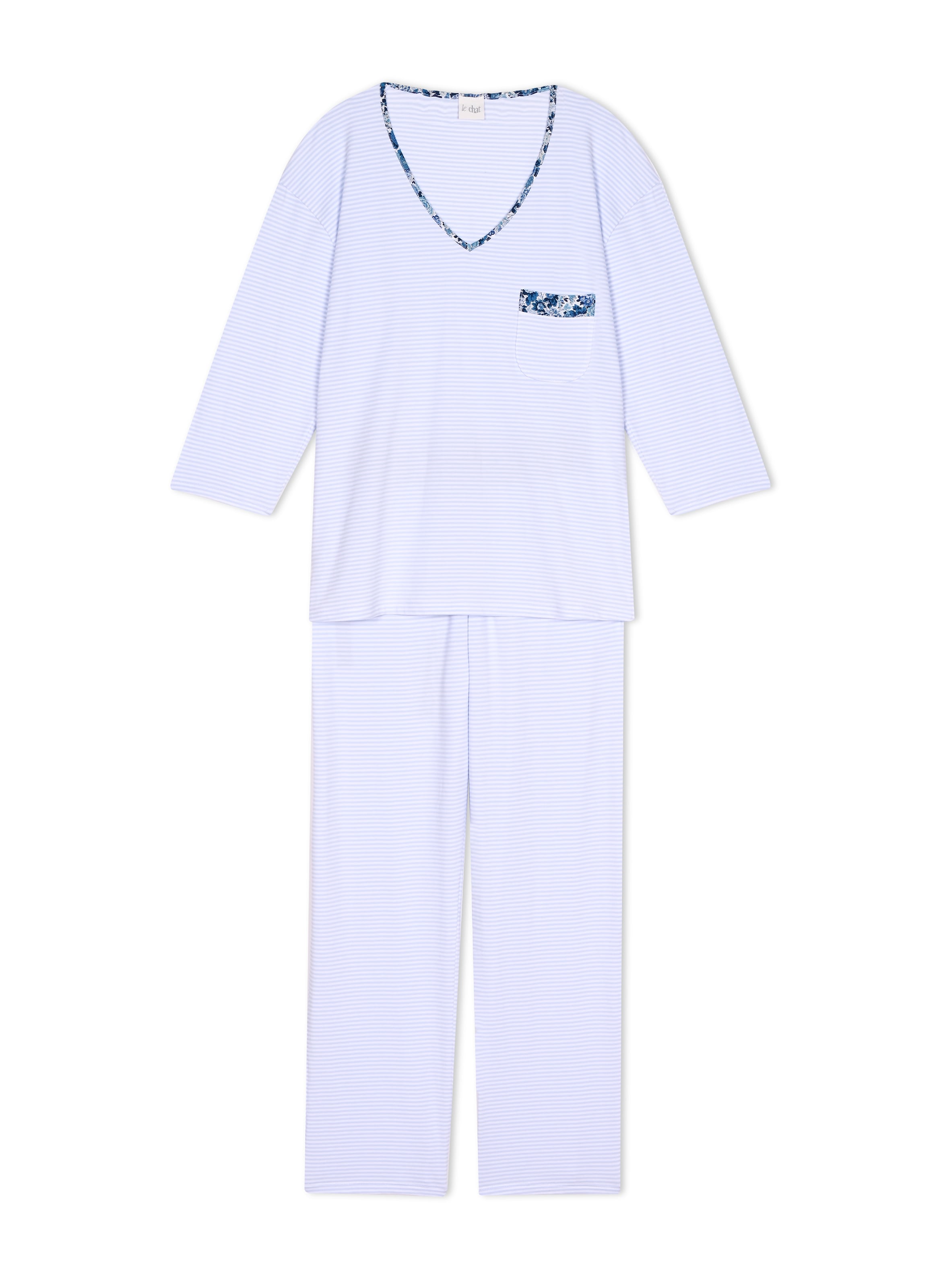 Pyjama en coton garden 202 LE CHAT Multicolore