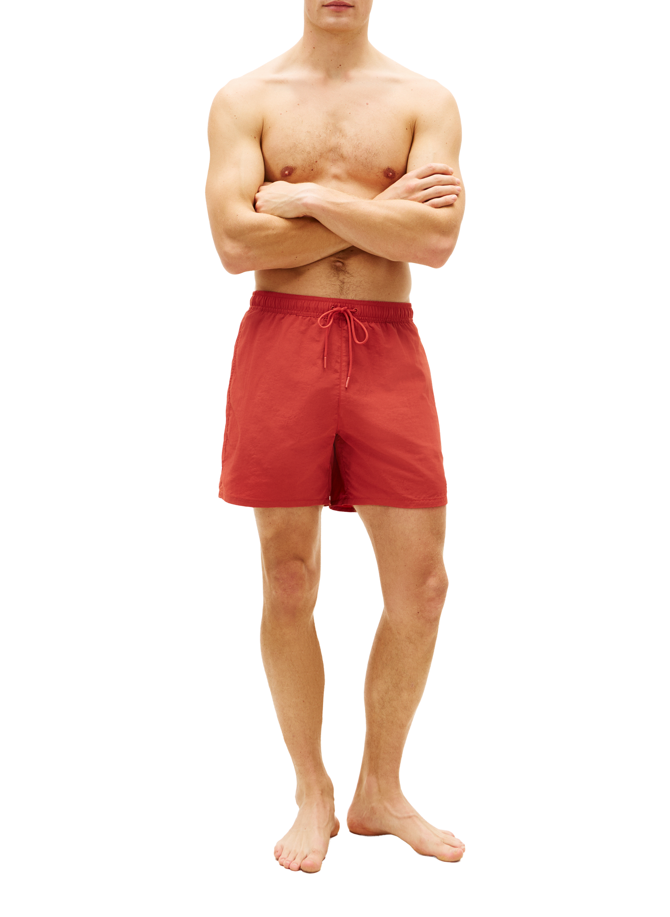 Short de bain mi-long  TOMMY HILFIGER Rouge