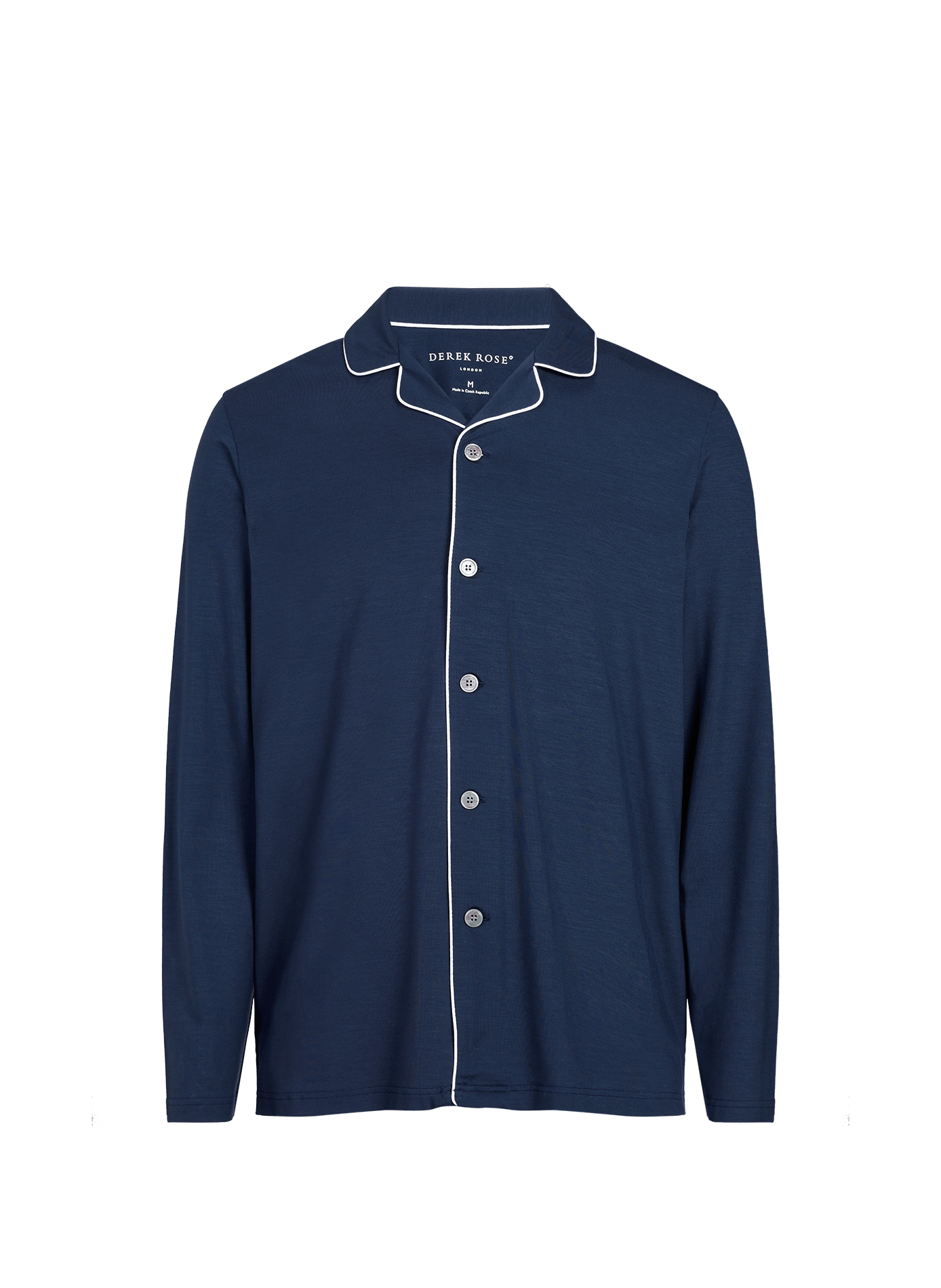 Set of solid long pajamas DEREK ROSE Blue