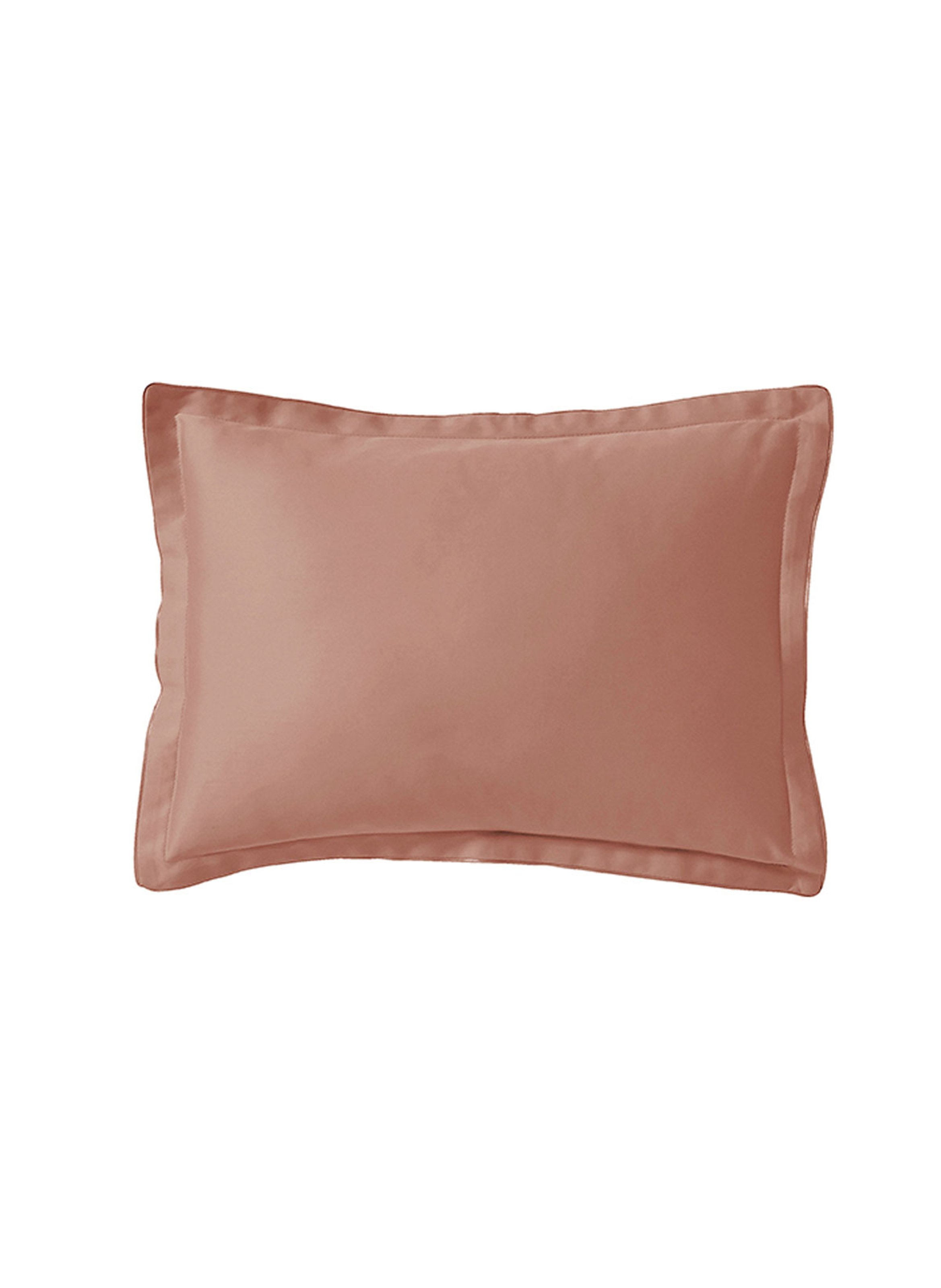 Taie d'oreiller unie en satin de coton bio, teophile ALEXANDRE TURPAULT Marron