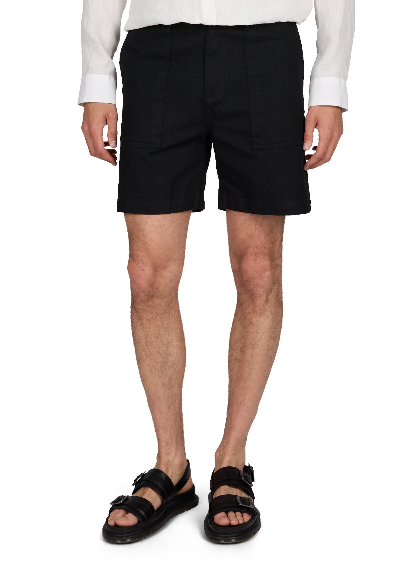 Short uni en coton LAFAURIE Noir