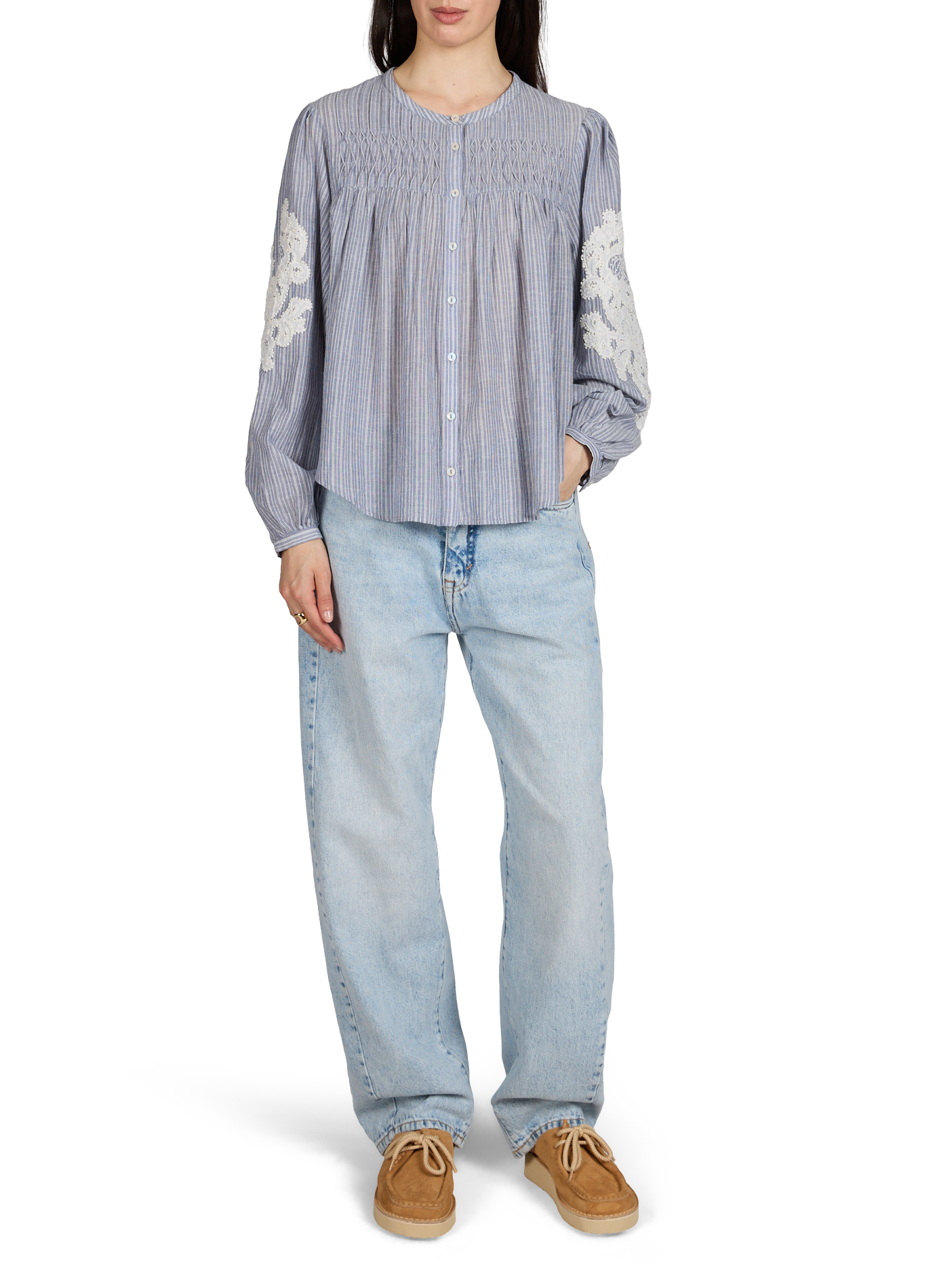 Jally cotton blouse  LOUISE MISHA Blue